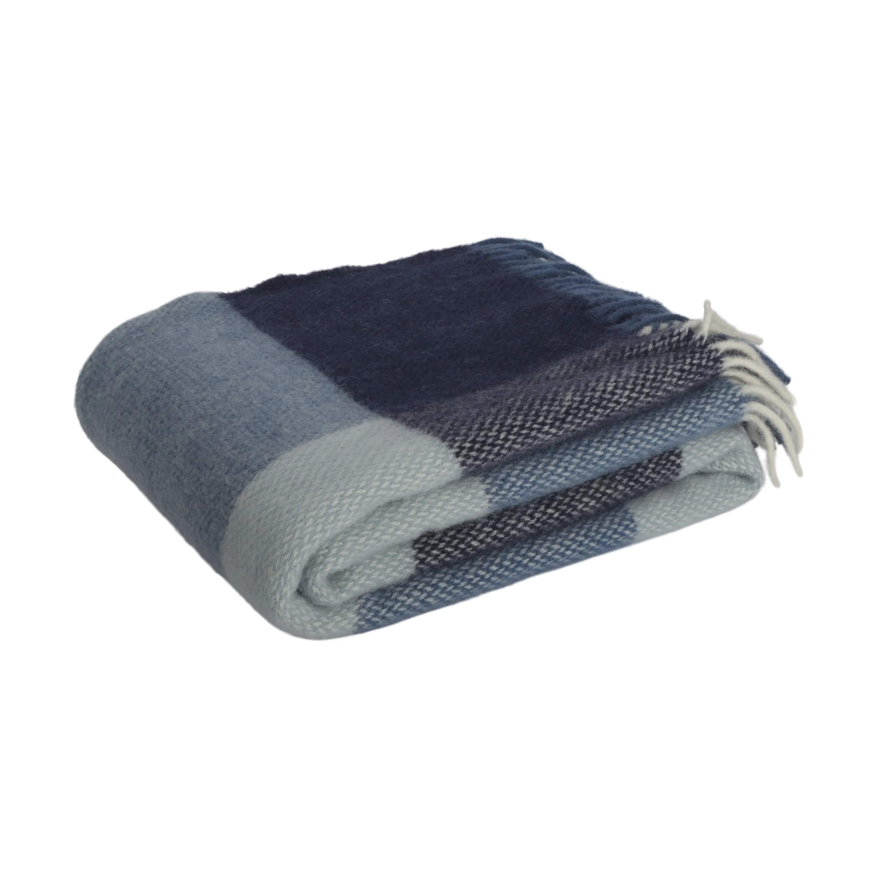 Alma Plaid, blue, large