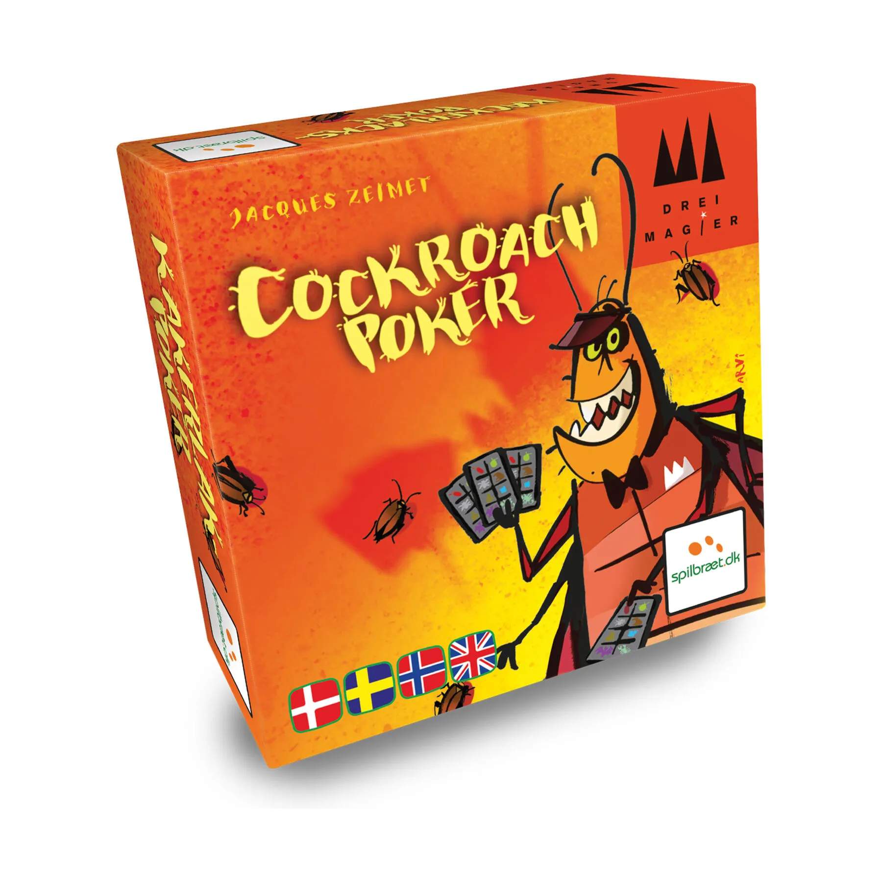 Spilbræt Spil Kortspil - Cockroach Poker i Multifarvet, 1