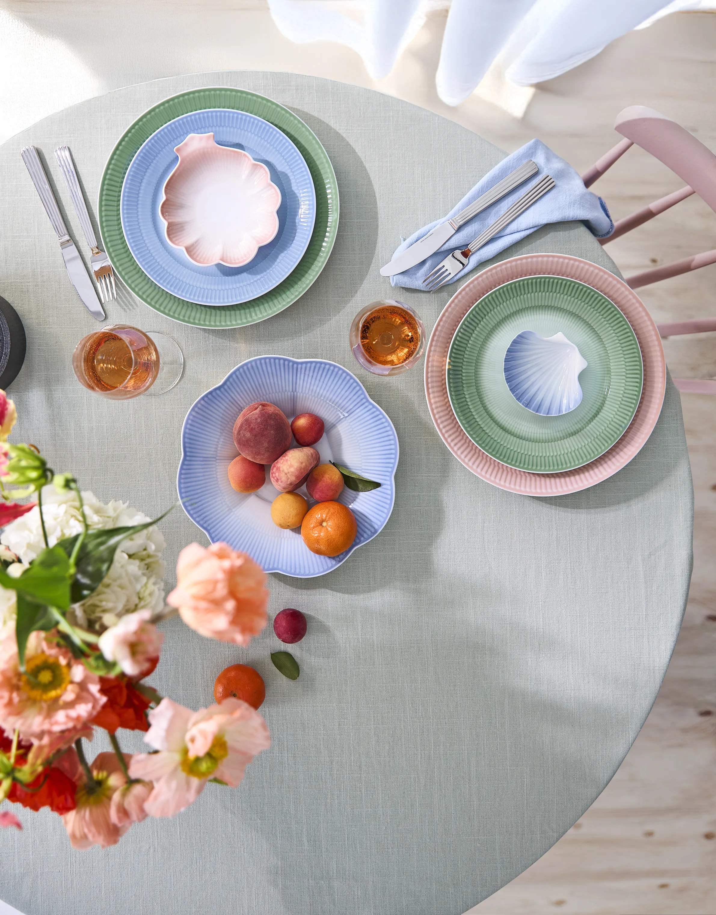 Royal Copenhagen Frokosttallerkener Iris Frokosttallerken i Blå, 6