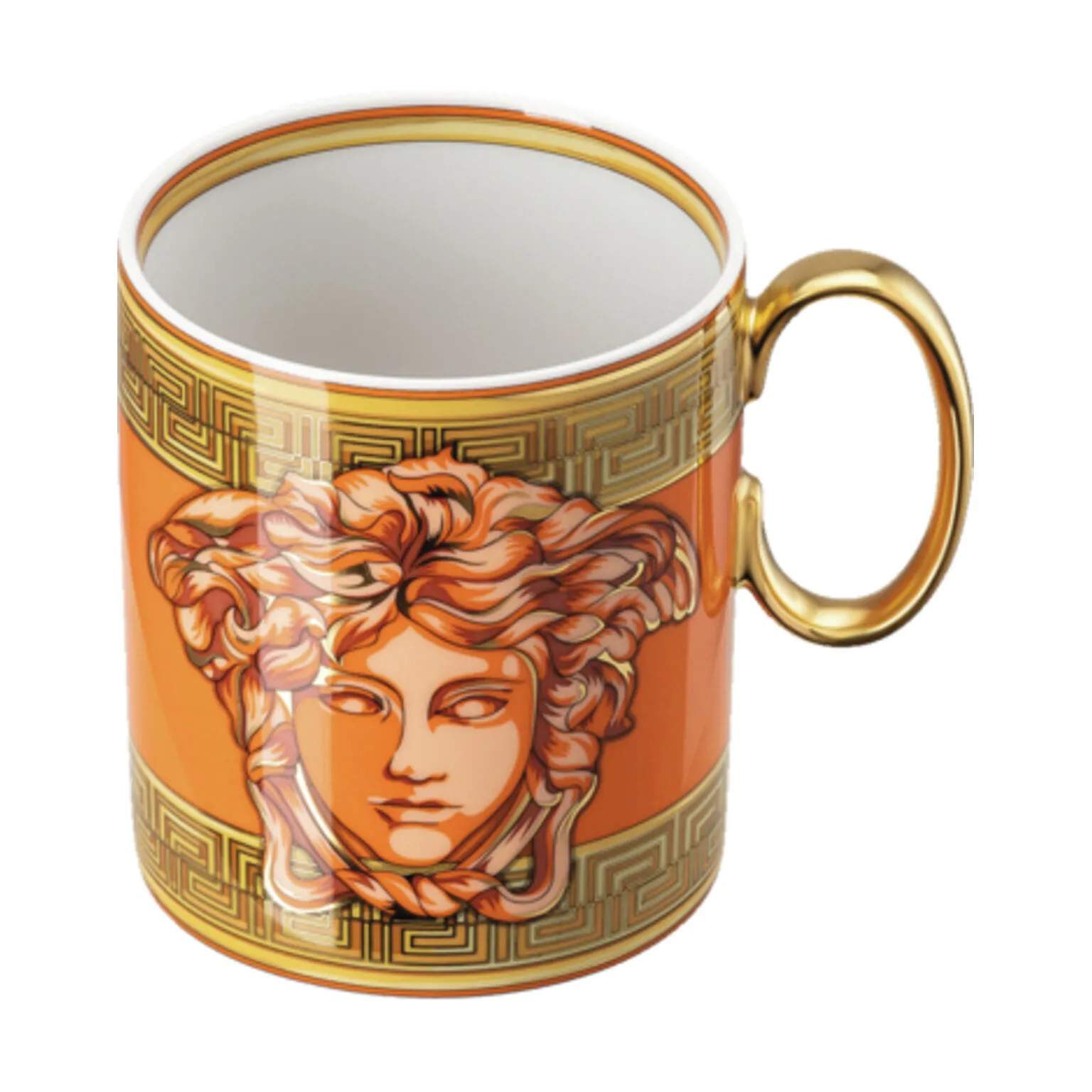 Versace Krus og kopper med hank Orange Coin Krus i Orange, 4