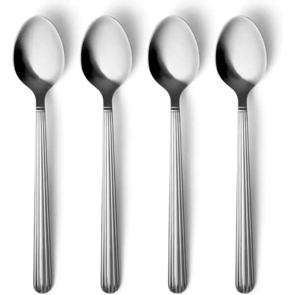 CASA Living Kaffe- og teskeer Daisy Latteske - 4 stk. i stål, 1