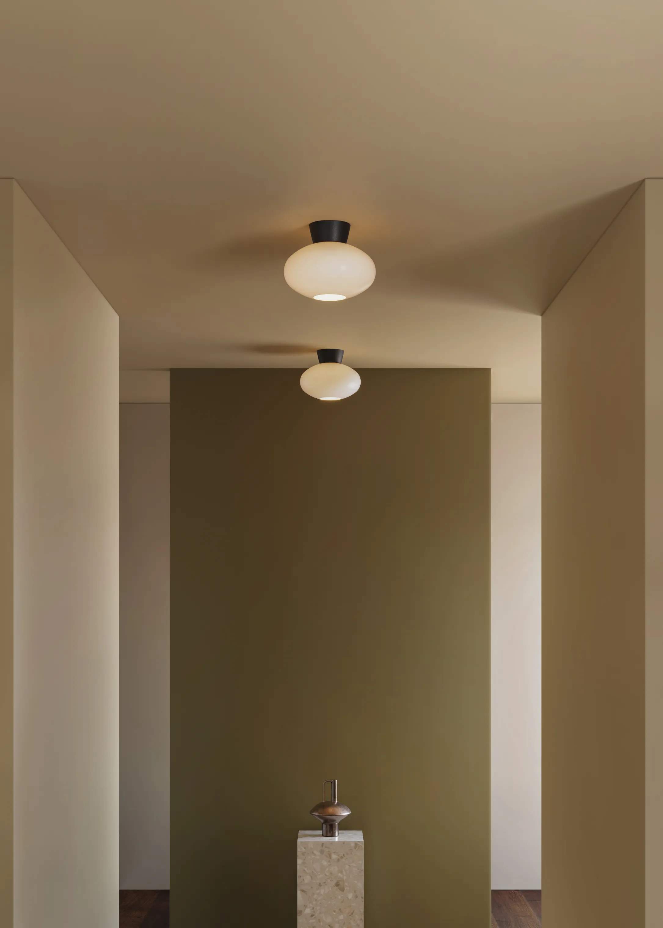 Belid Loftlamper Bullo Loftlampe i Black/opal, 27 cm, 2