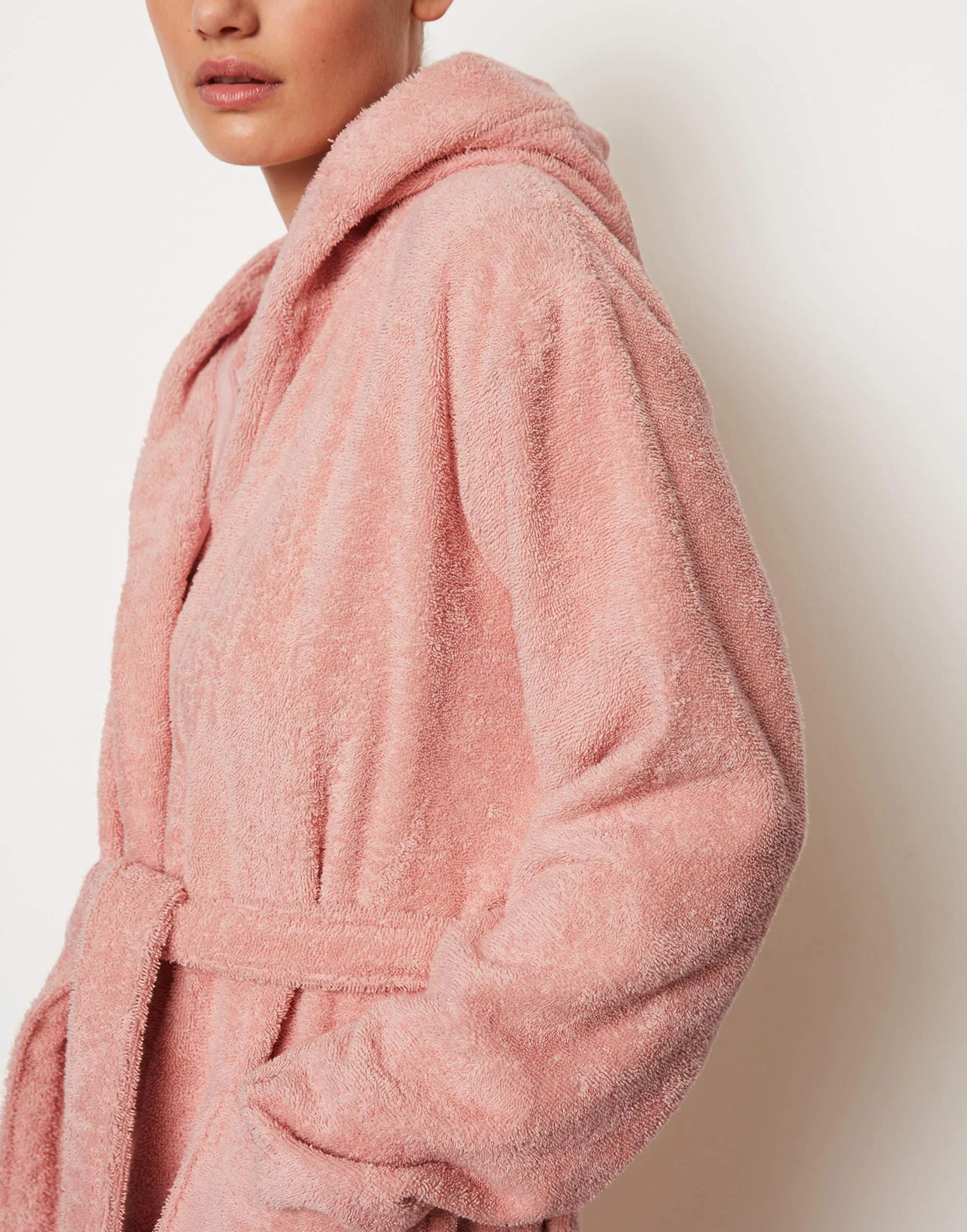 Marc O'Polo Morgenkåber Timeless Badekåbe i Rose Powder, XL, 3