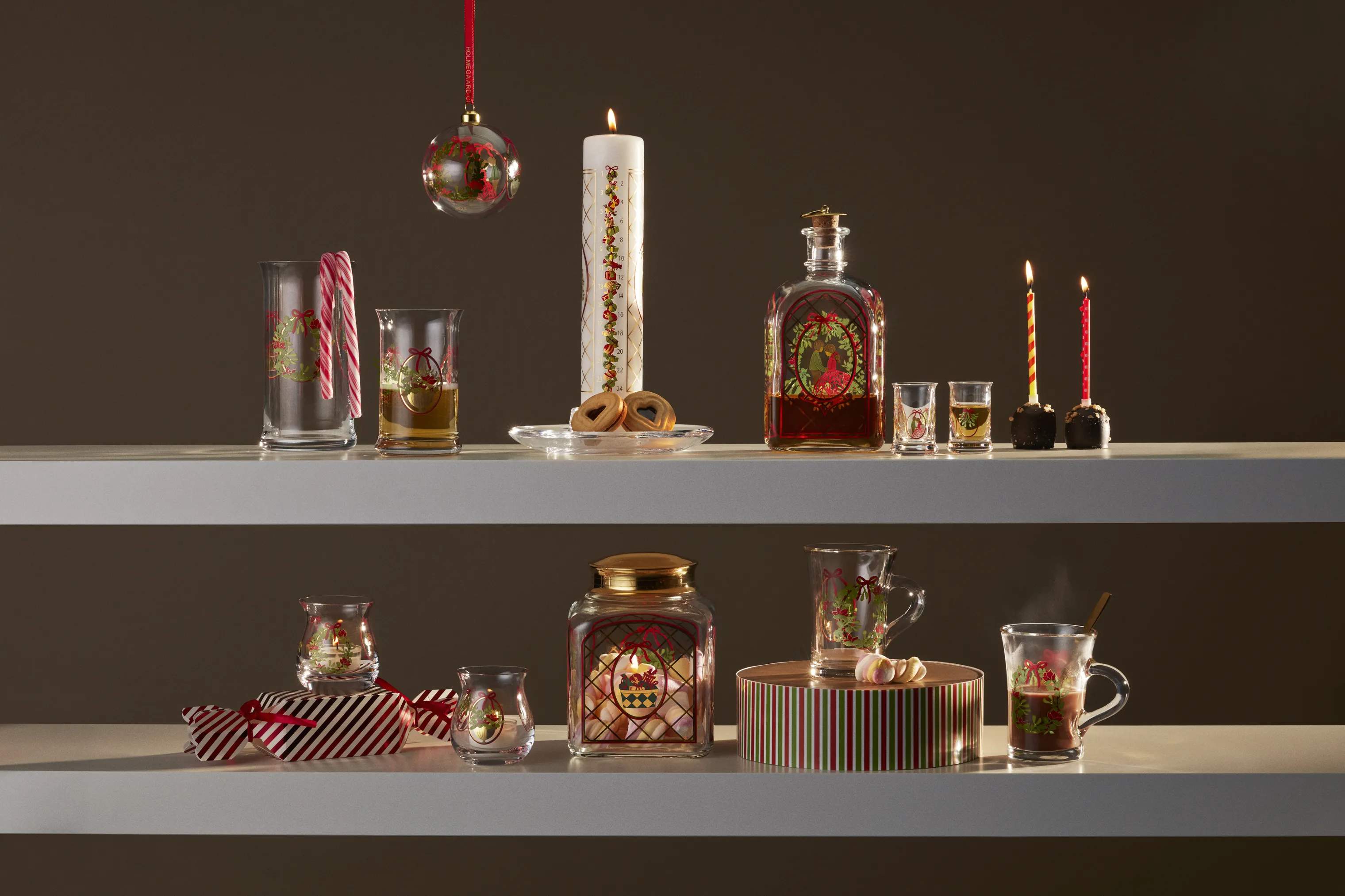 Holmegaard Jule- og adventsstager Christmas 2025 Julelyslygte - 2 stk. i Multi, 2