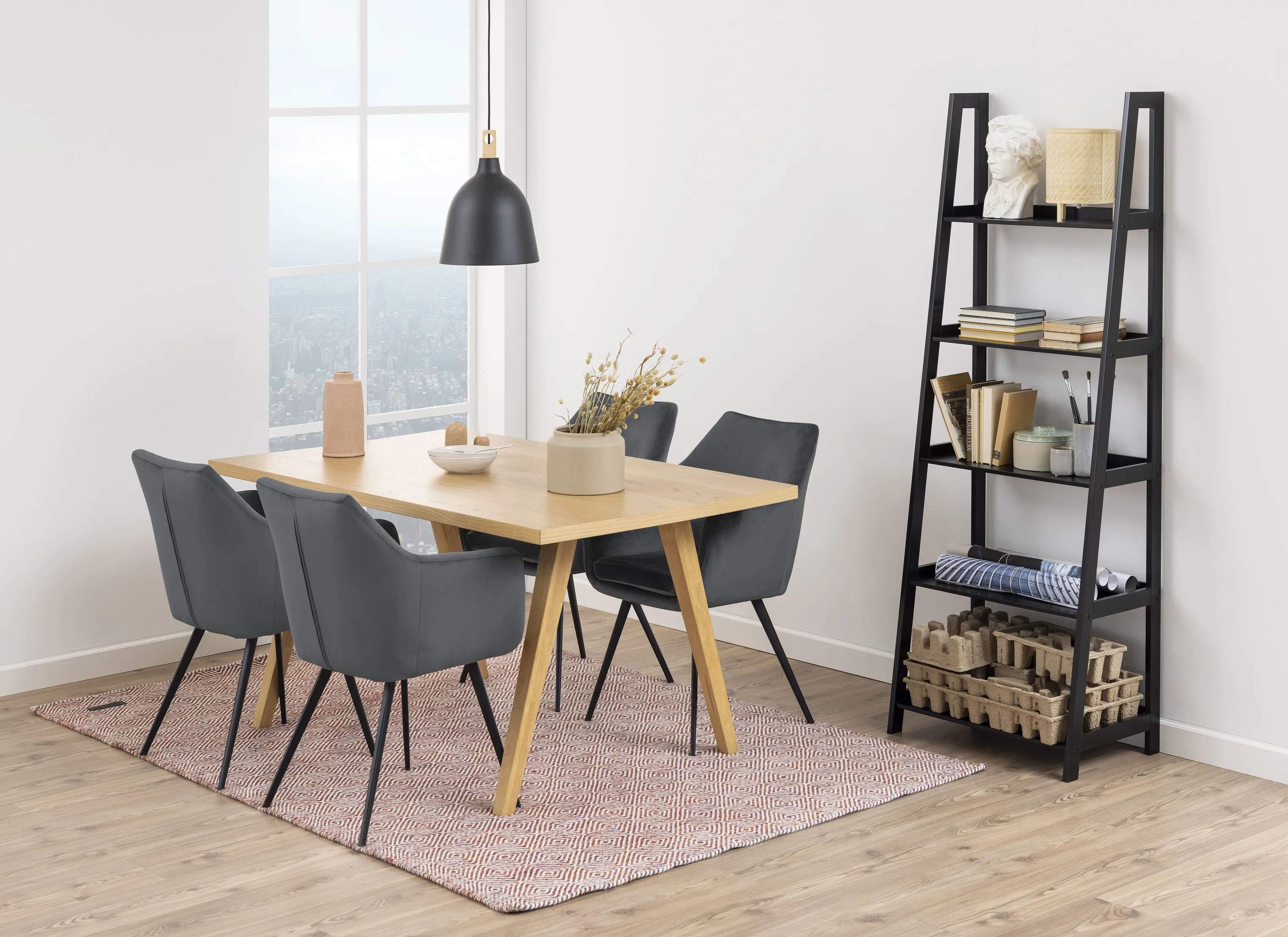 CASA Living Reoler og tilbehør Wally Reol i Sort, 180 cm, 2