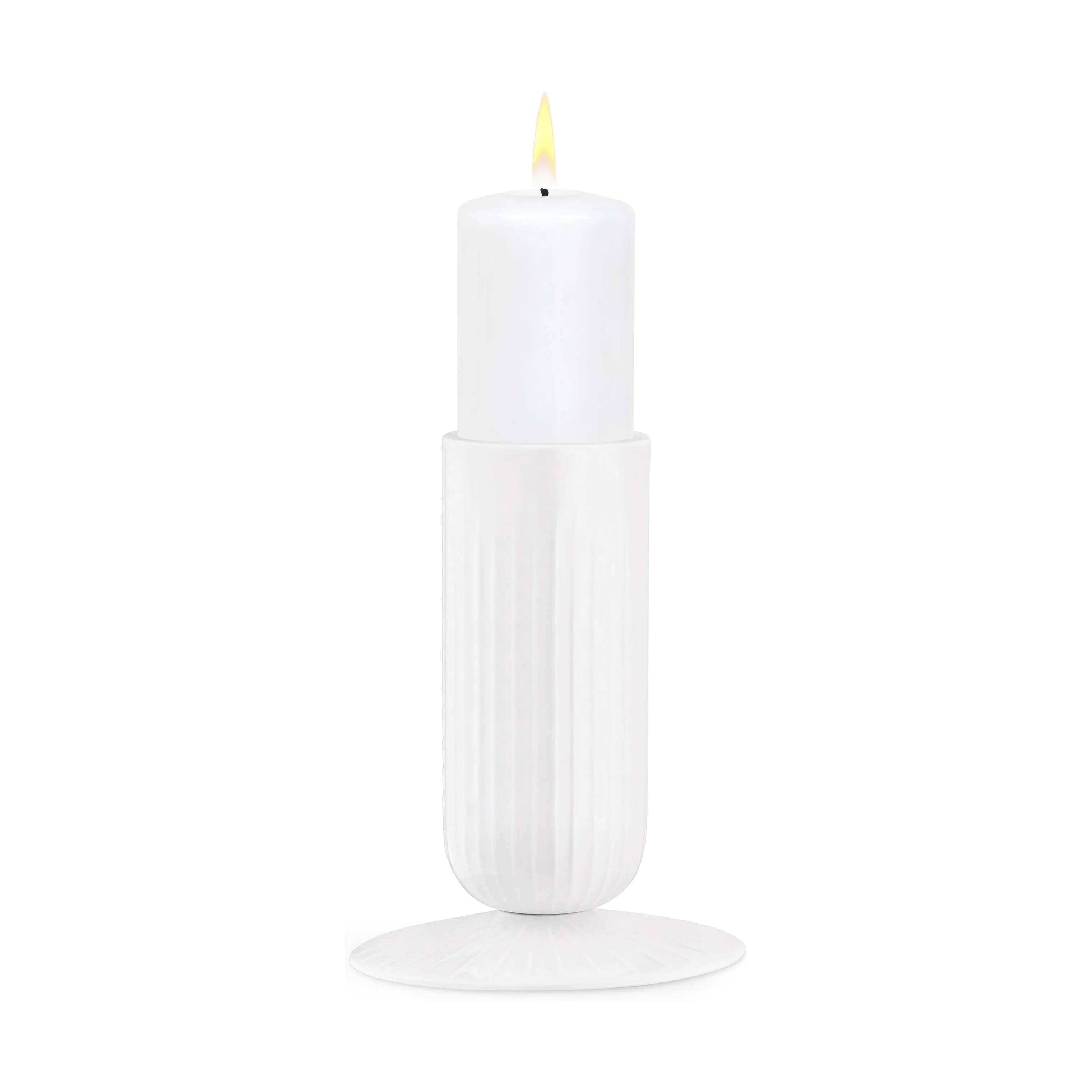 Kähler Bloklysestage Hammershøi Bloklysestage i Hvid, 14,5 cm, 4
