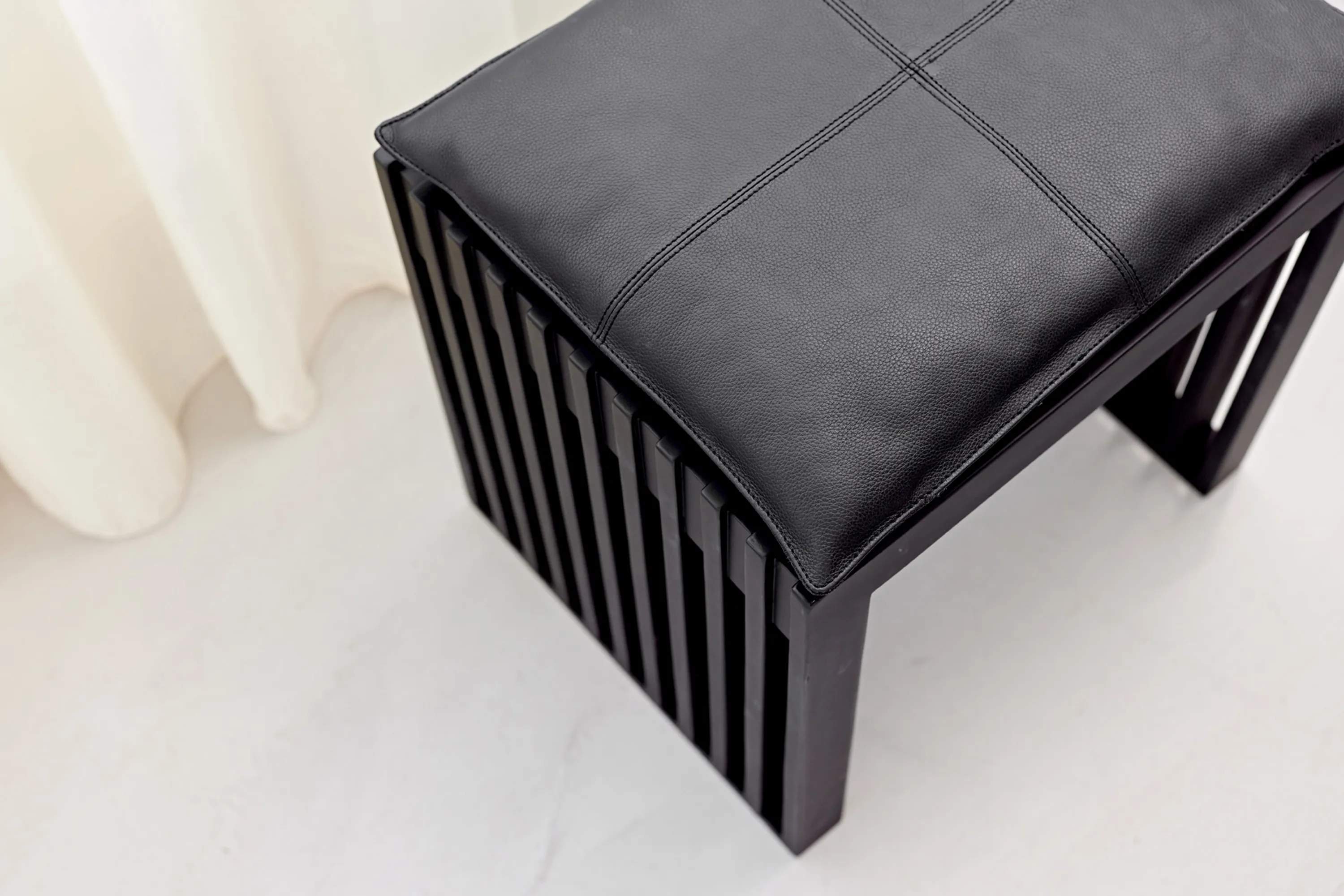 cinas Skamler Rib Skammel inkl. sort hynde i Sort/sort, 2