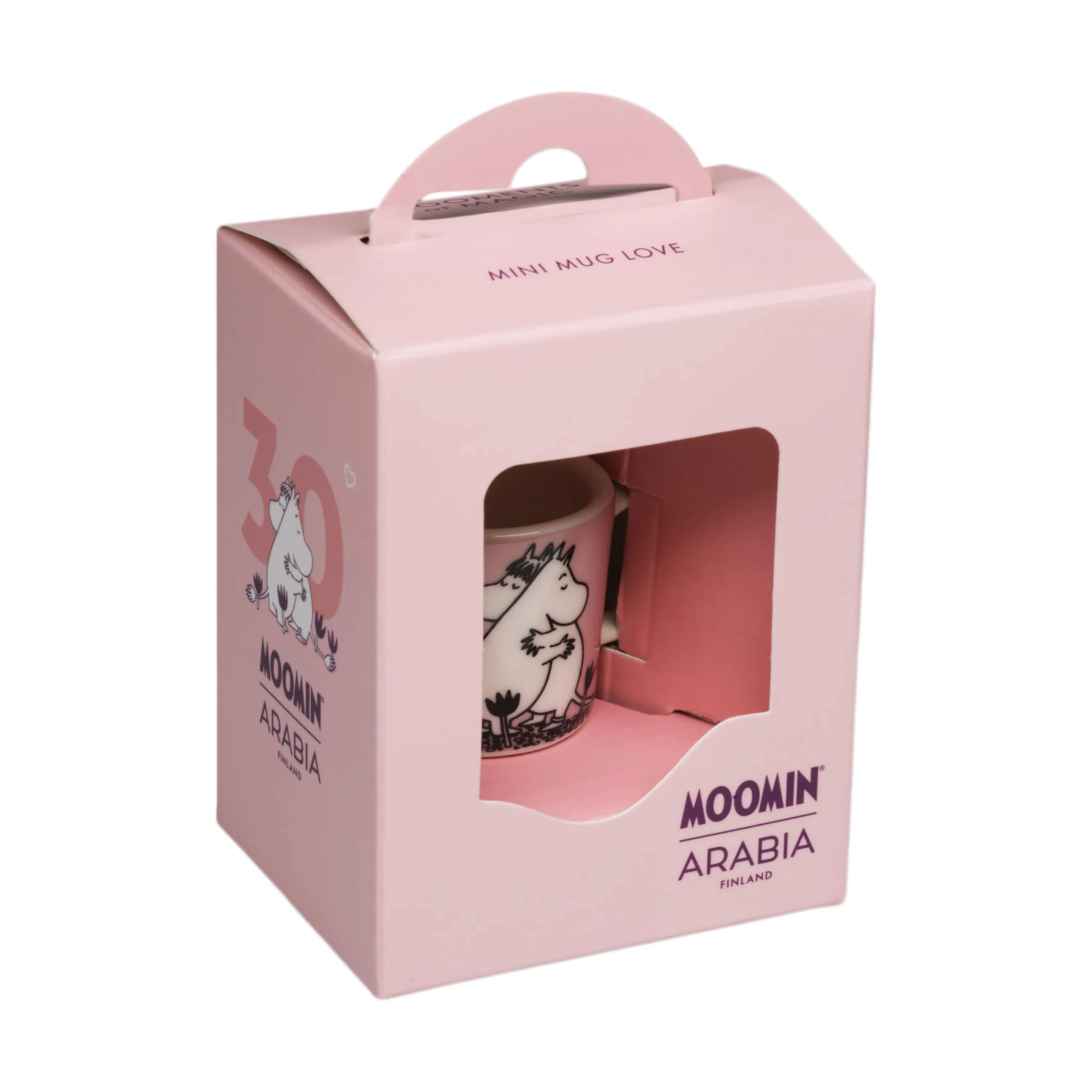 Moomin Arabia Krus og kopper med hank Love Kærlighed Mini Krus i Lyserød, 5