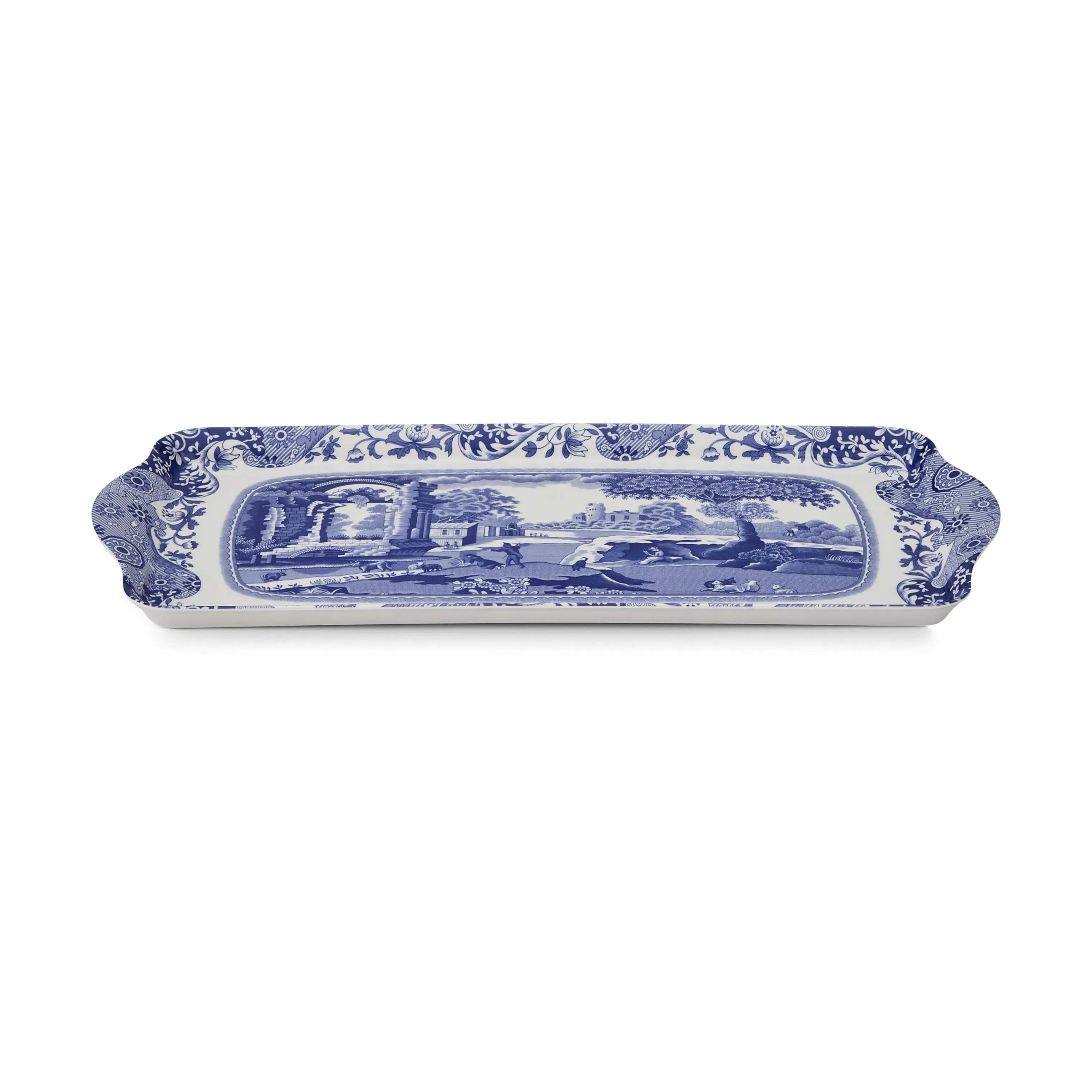 Pimpernel Bakker Blue Italian Serveringsbakke i Blå/Hvid, 4