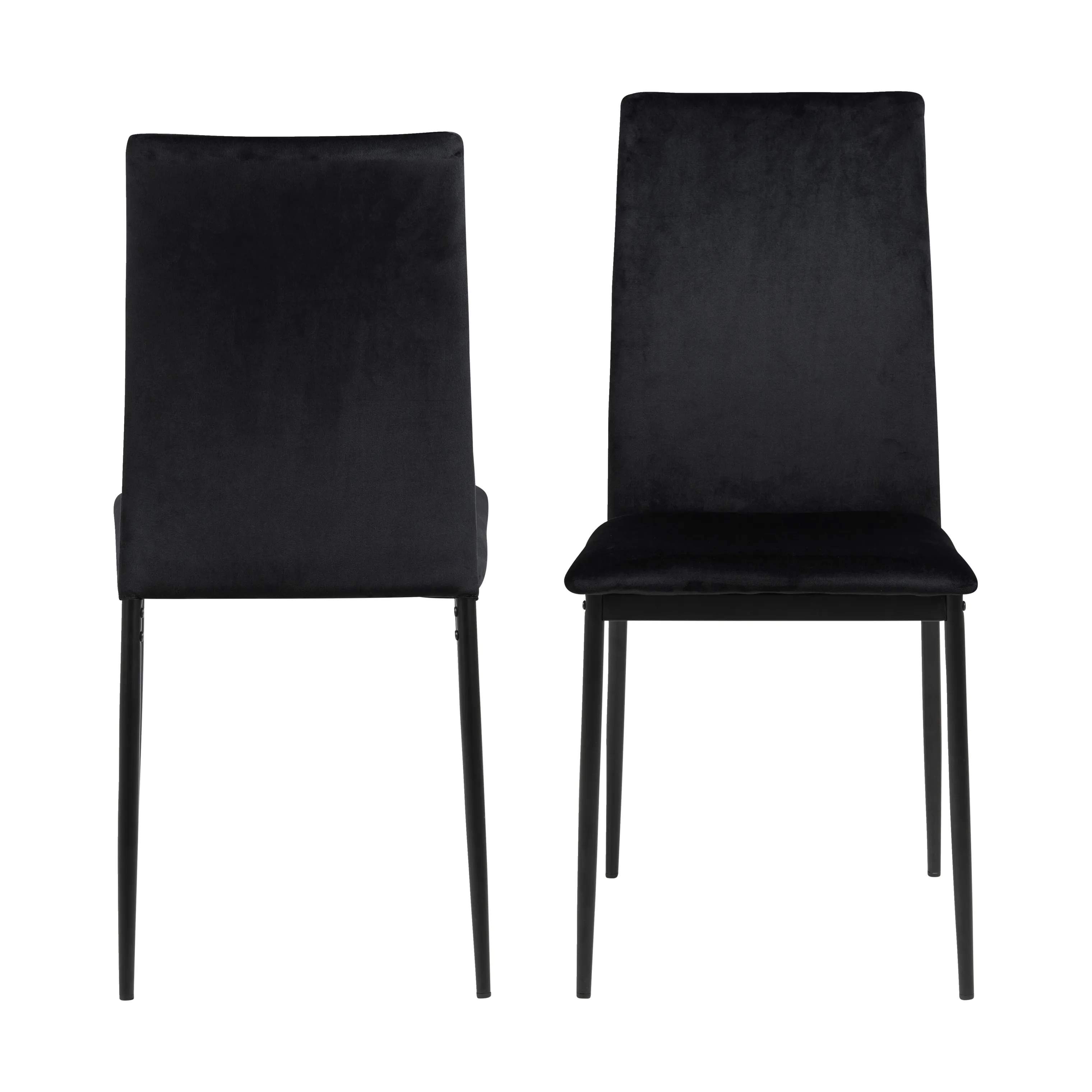 CASA Living Spisebordsstole Demina Spisebordsstol - 4 stk i Sort/mat sort, 6