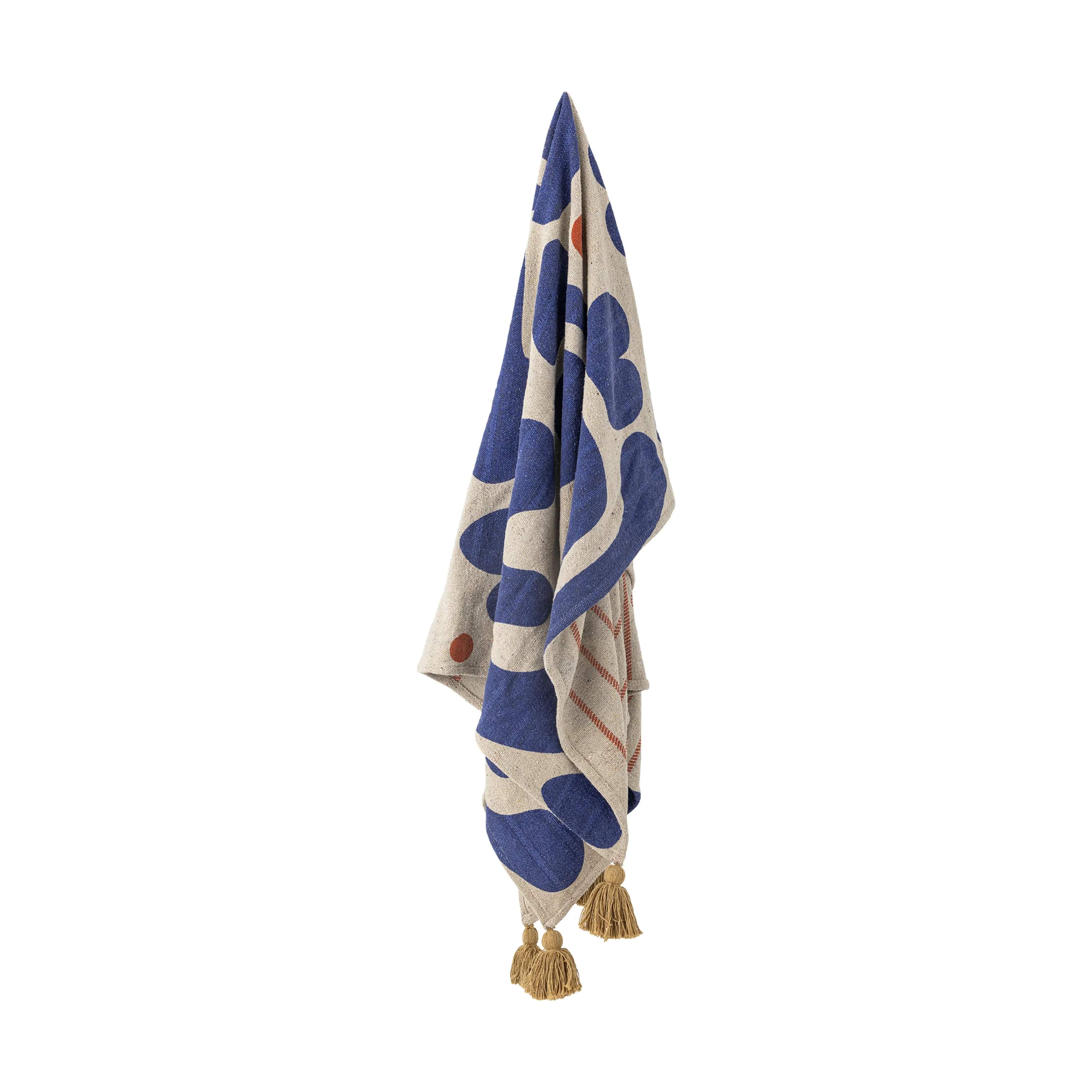 Bloomingville Plaider Eviaya Plaid i Blå, 4