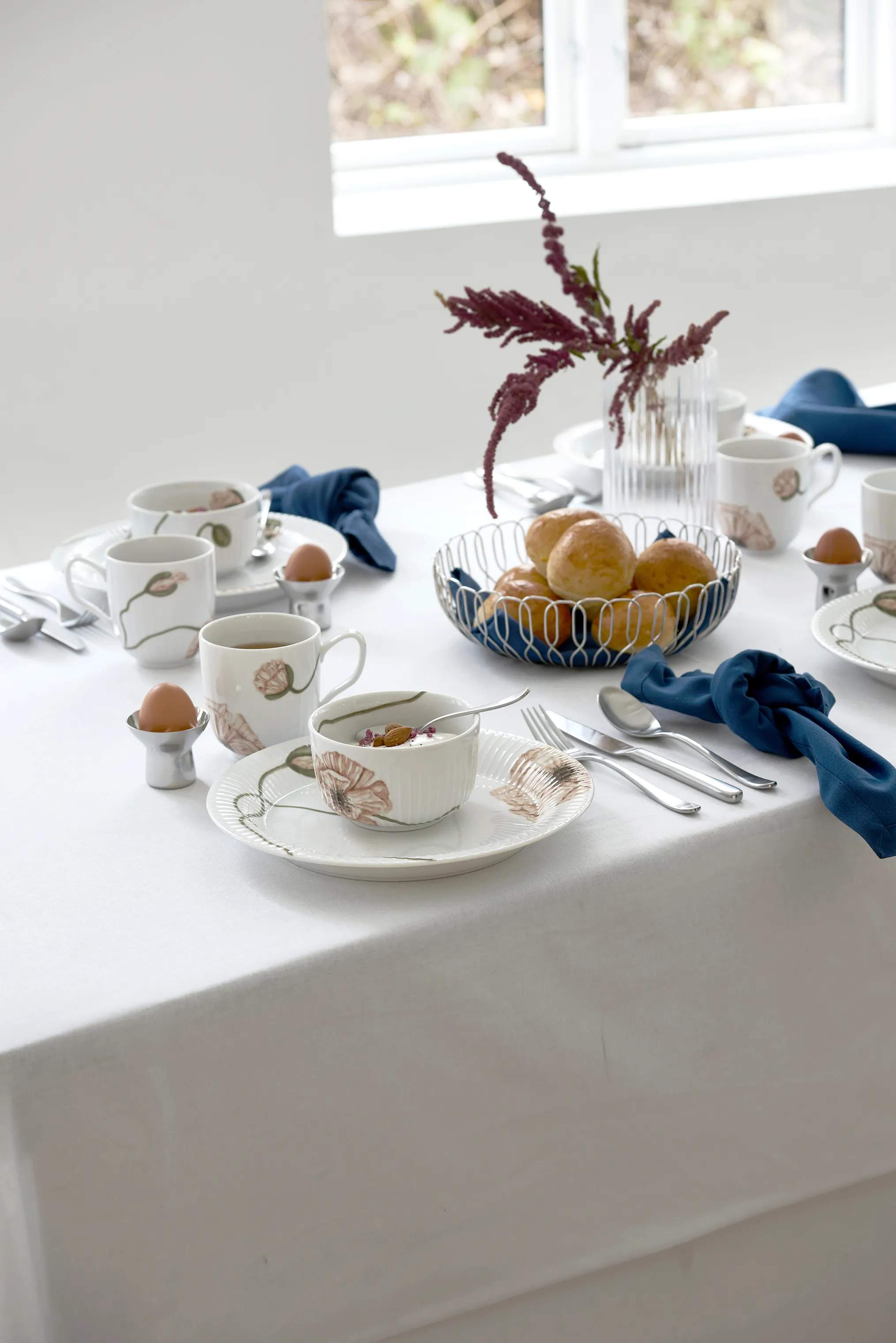 Georg Jensen Æggebægere Alfredo Æggebæger - 2 stk. i Sølvfarvet, 3