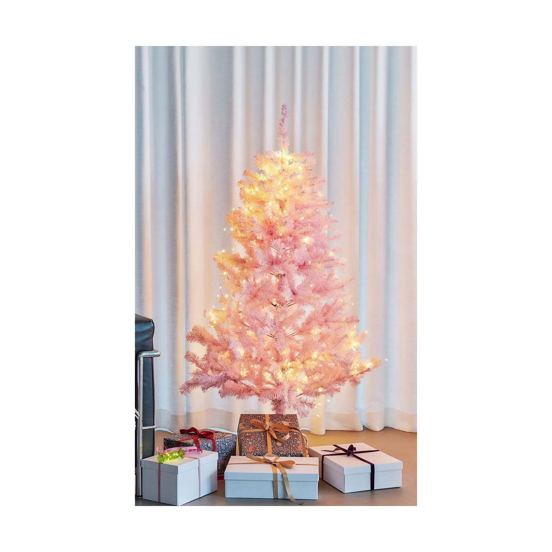 Sirius Juletræer Pinky Kunstigt Juletræ m. LED i 150 cm, 3