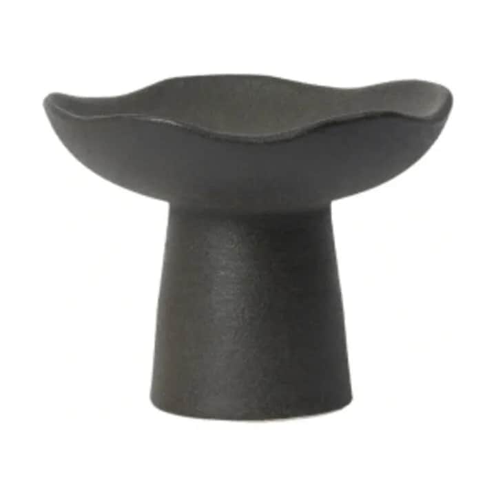Broste Copenhagen Bloklysestage Momo Lysestage i Sort, 12 cm, 1