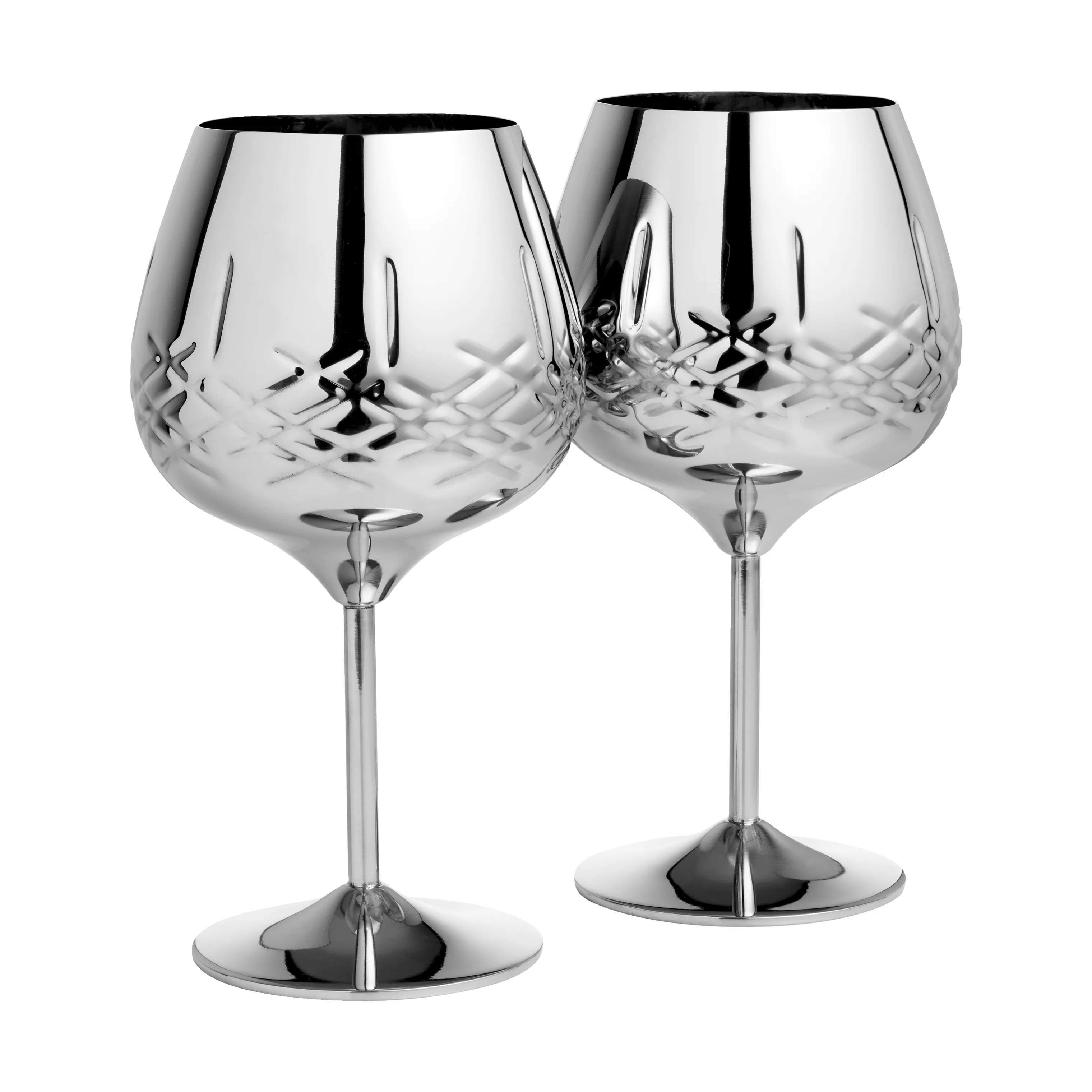 erik bagger a/s Ginglas XO Ginglas - 2 stk. i Sølvfarvet, 68 cl, 1