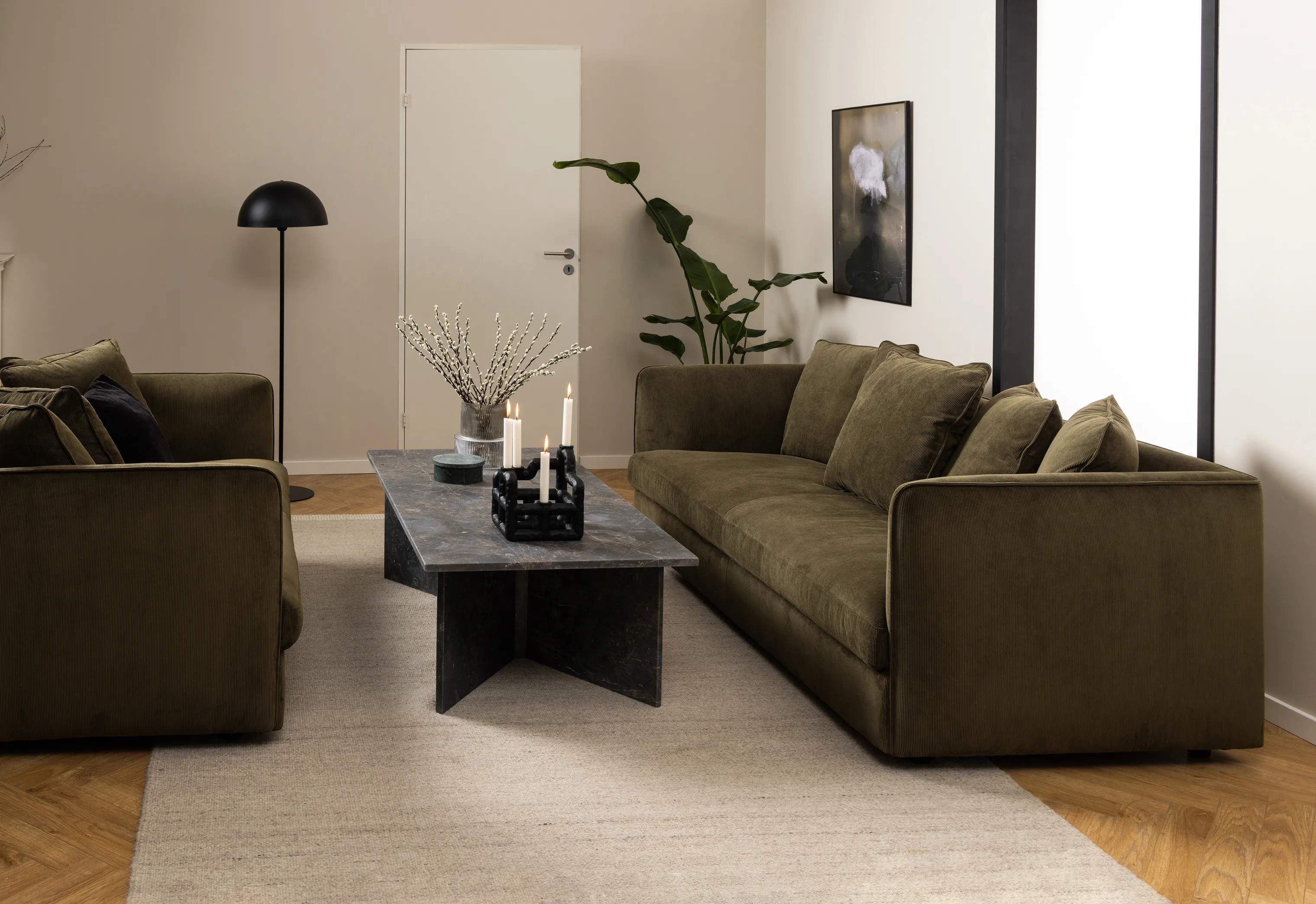 CASA Living Sofaborde Vega Rectangular Sofabord i Brun Marron, B140 x L70 cm, 3