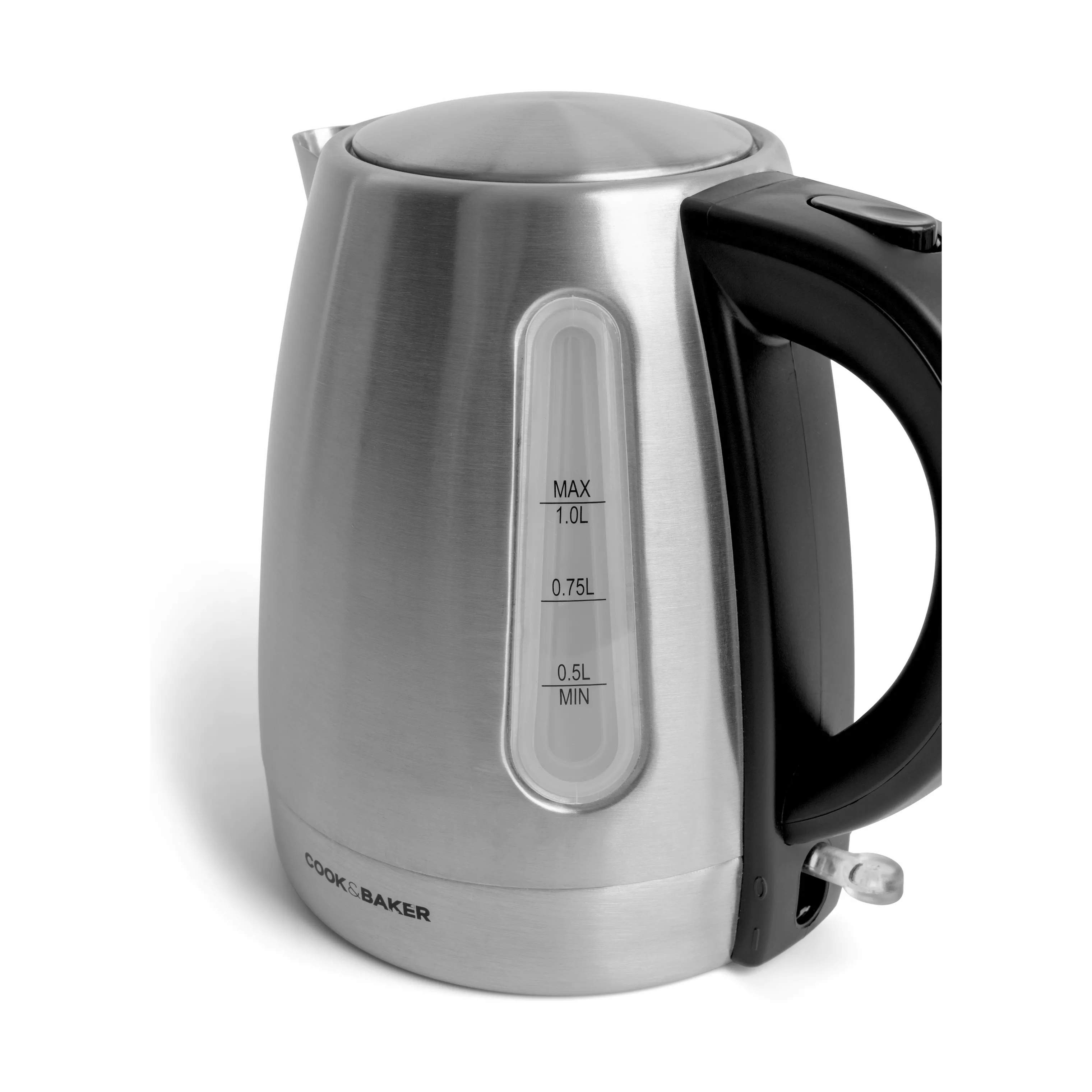 Cook & Baker Elkedler Elkedel i Stål, 1 L, 4
