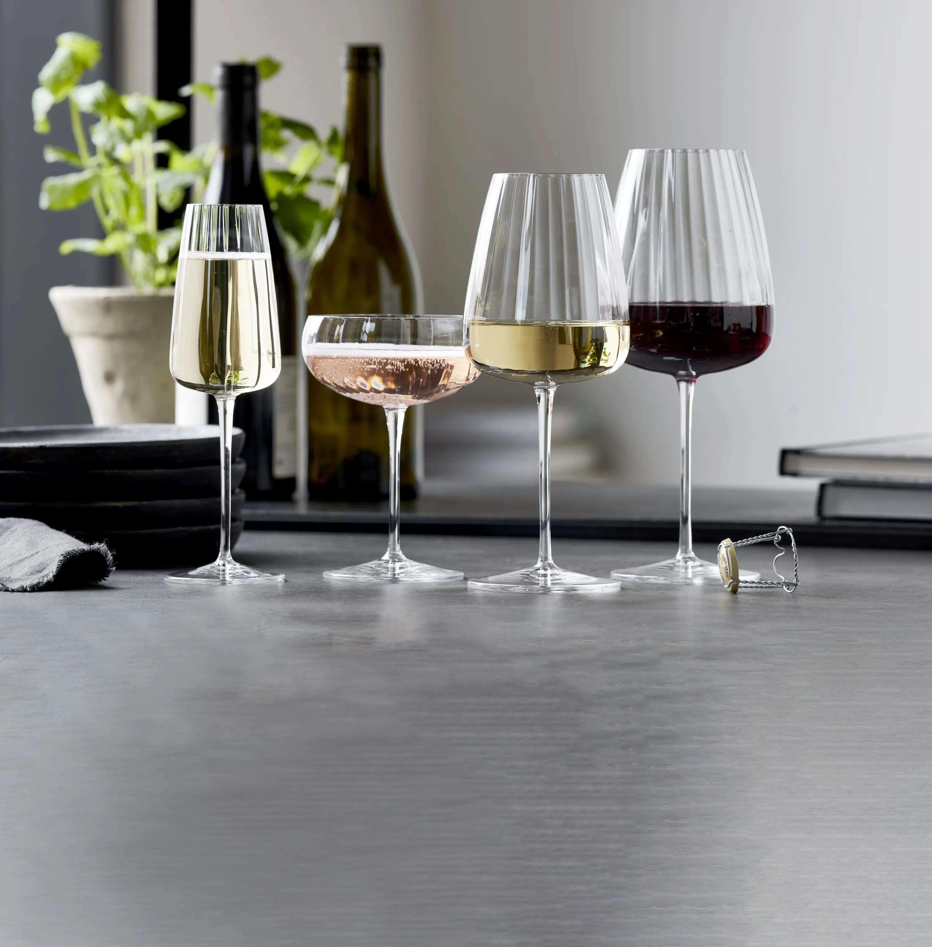 Luigi Bormioli Champagneglas Optica Champagneskål - 4 stk. i Klar, 30 cl, 3
