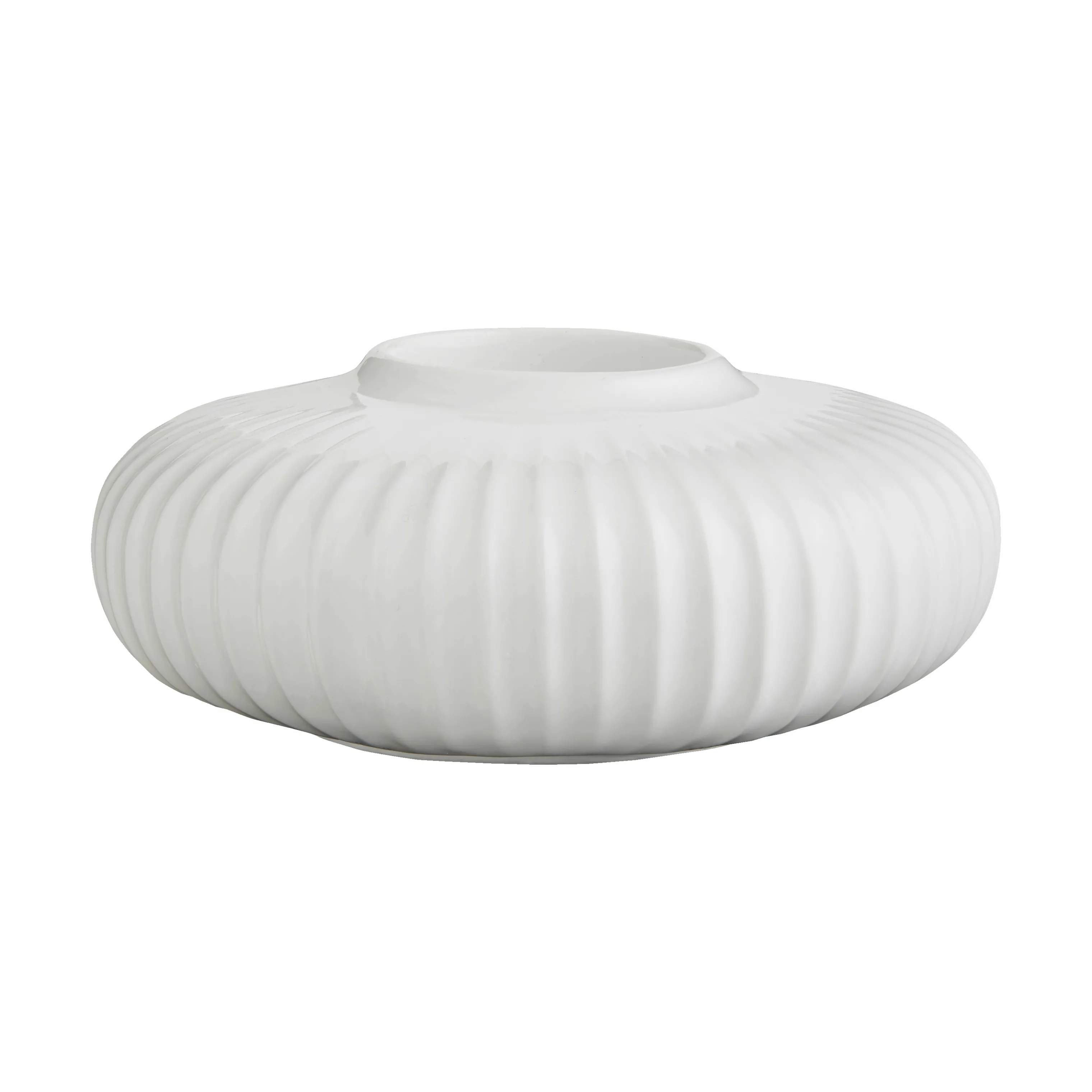 Kähler Fyrfadsstage - 5 cm - Porcelæn - Hvid | Imerco