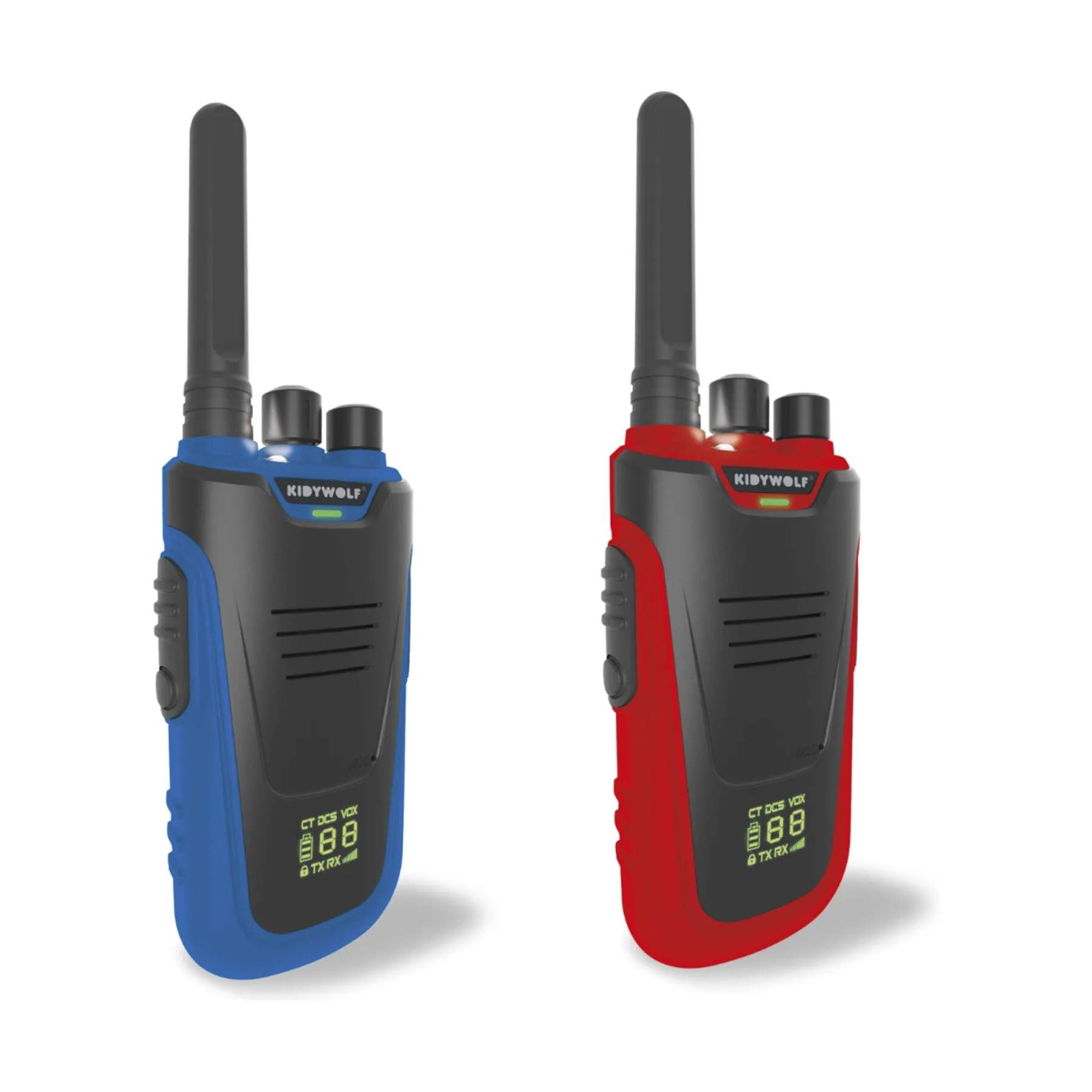Kidywolf Til børneværelset Walkie Talkie - 2 stk. i Blå/rød, 1