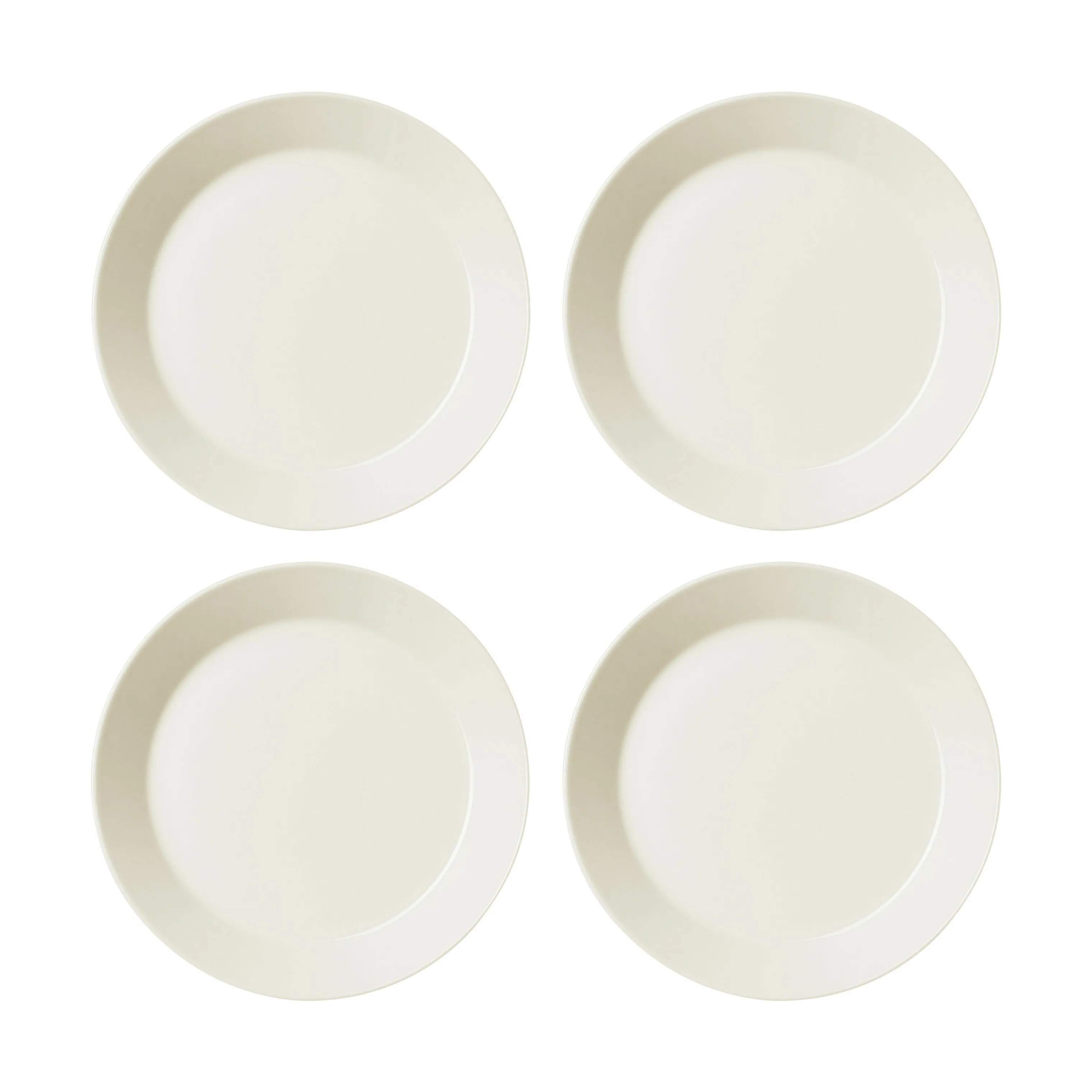 Teema Tallerkener - 4 stk., hvid, large