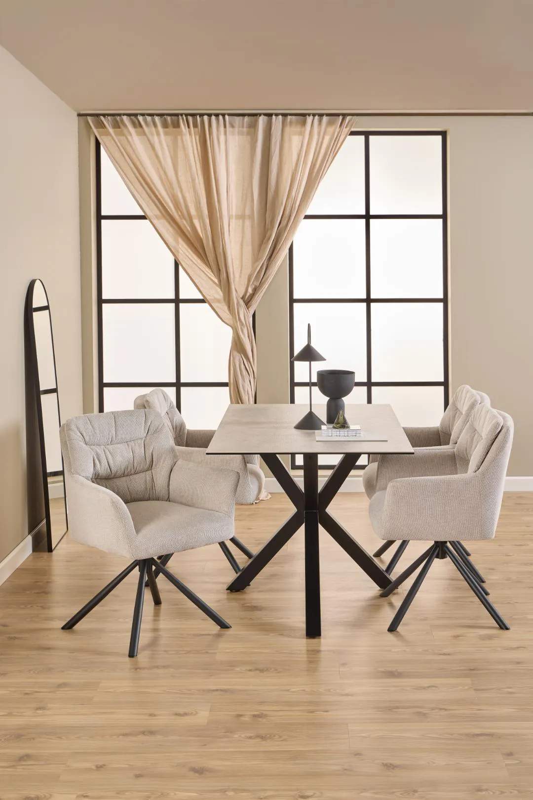 CASA Living Spiseborde Heaven Spisebord i Grå anista, H75,5 x B135 x L80 cm, 2