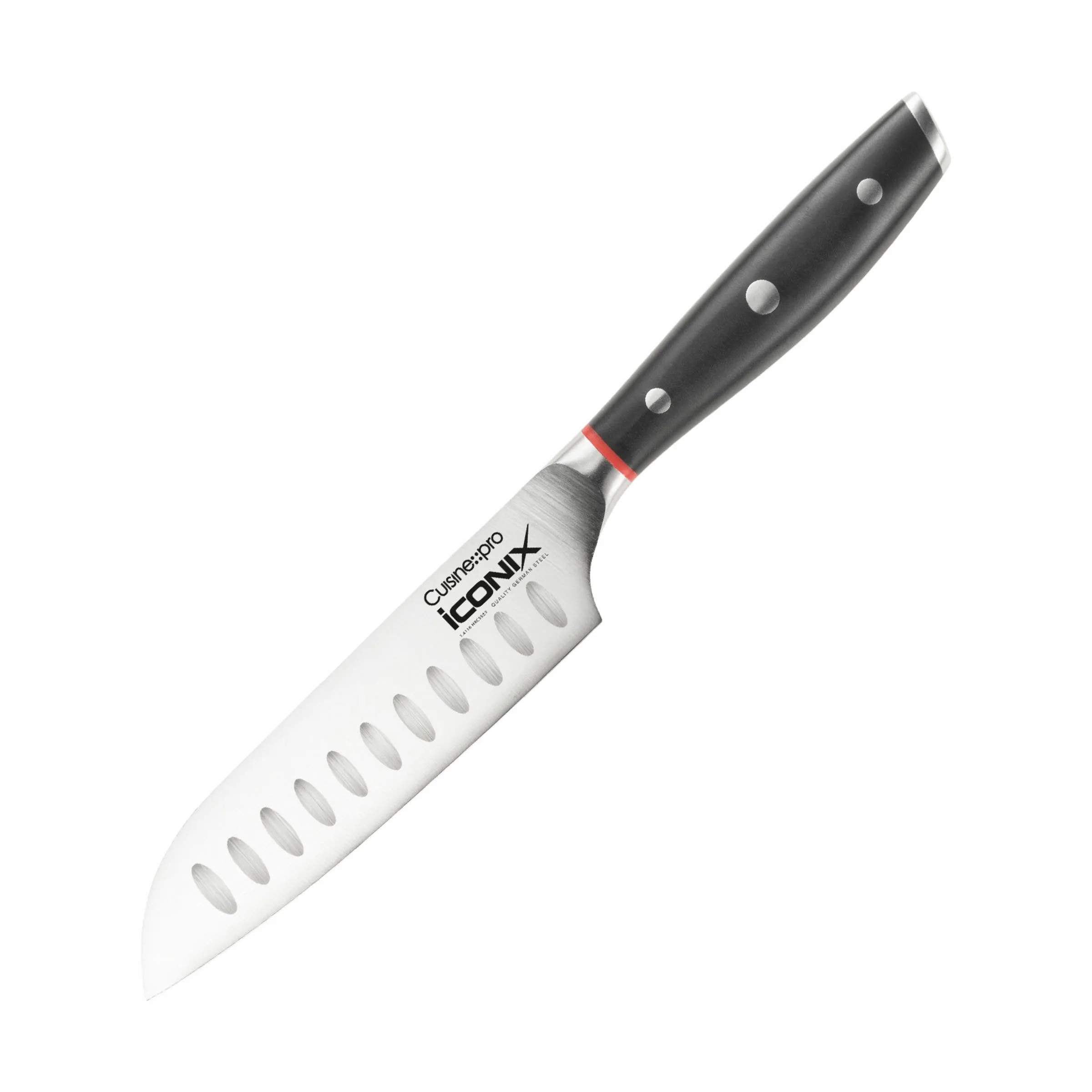 iconiX™ Santokukniv, sort, large