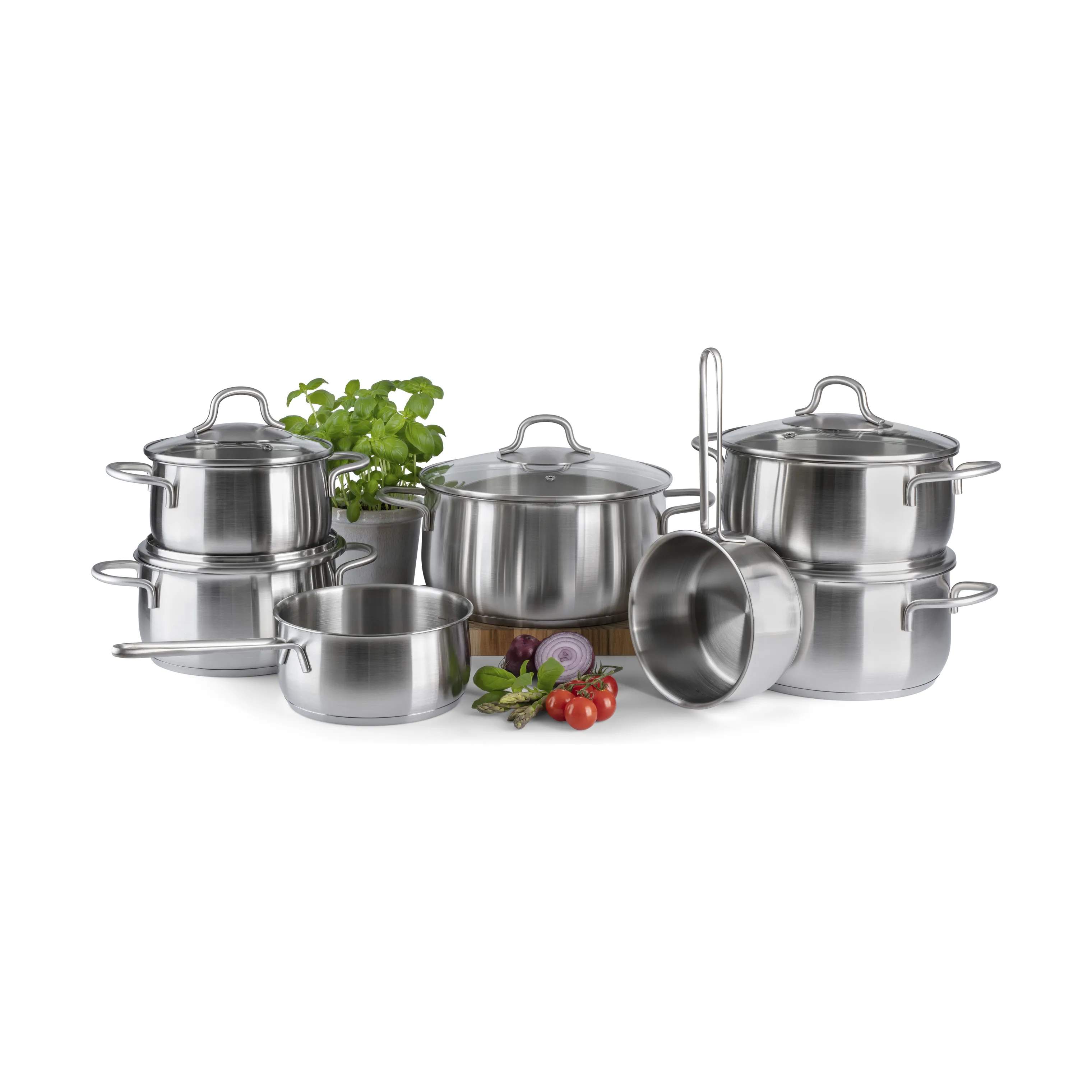 Cook & Baker Grydesæt Pro Grydesæt - 12 dele i Genanvendt stål, 3