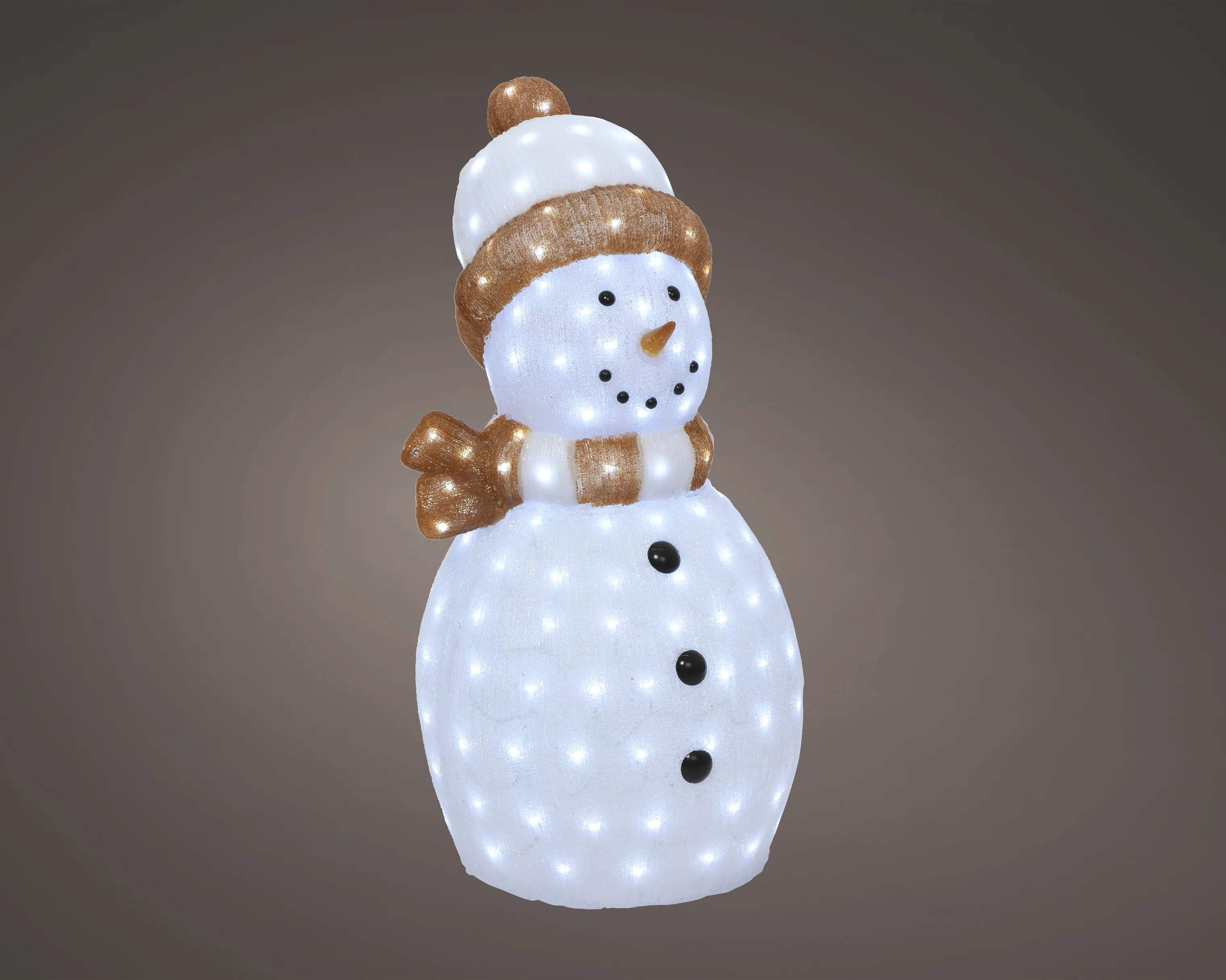 Casa Christmas Lysdekoration LED-figur - Snemand i 89 cm, 2