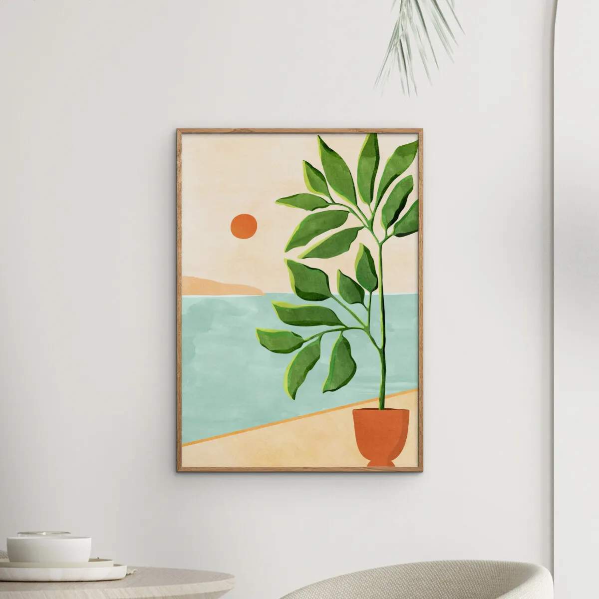 Poster&Frame Plakater Plakat - Escape to the coast i B21 x L29,7 cm, 2