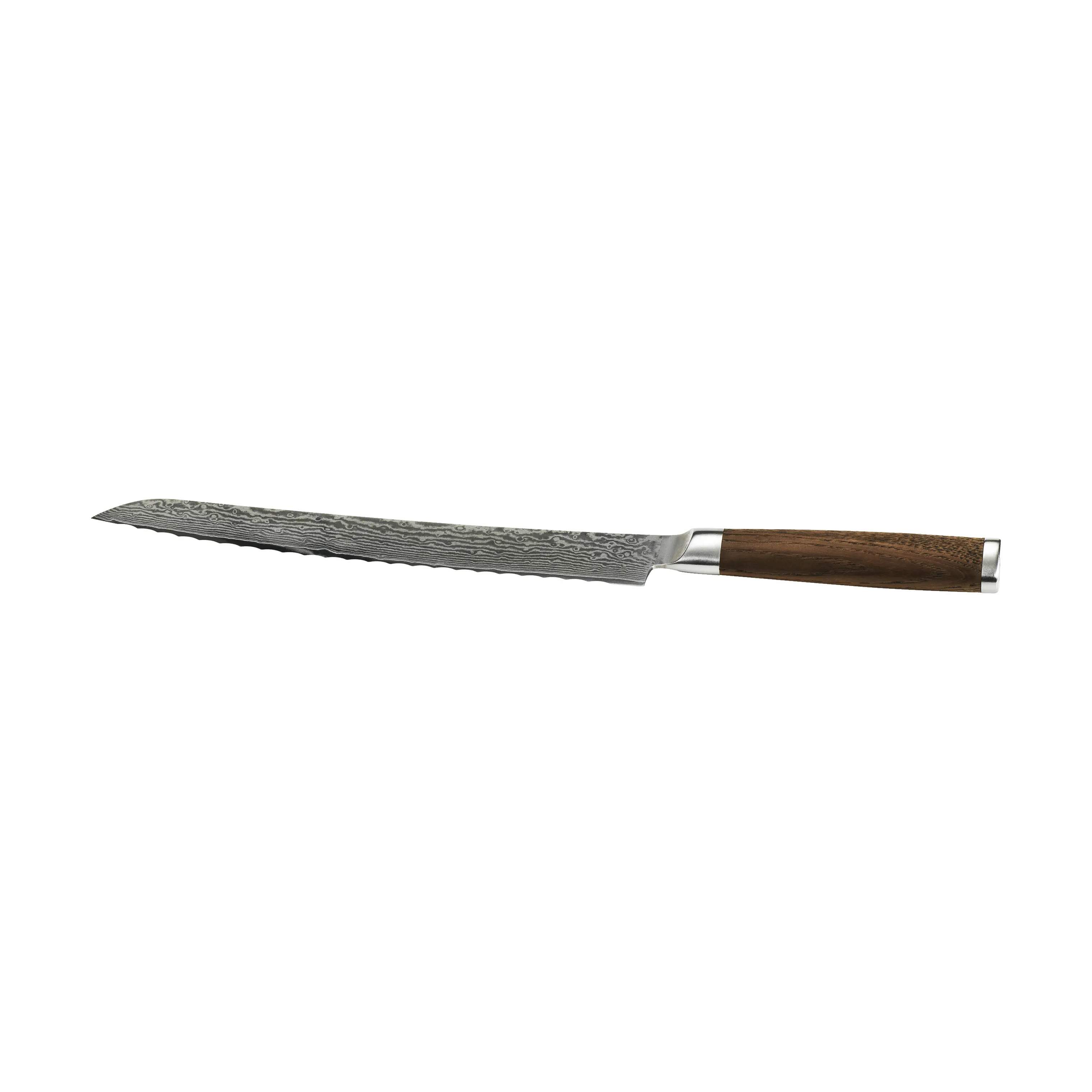 Brødkniv, brun;sølv, large