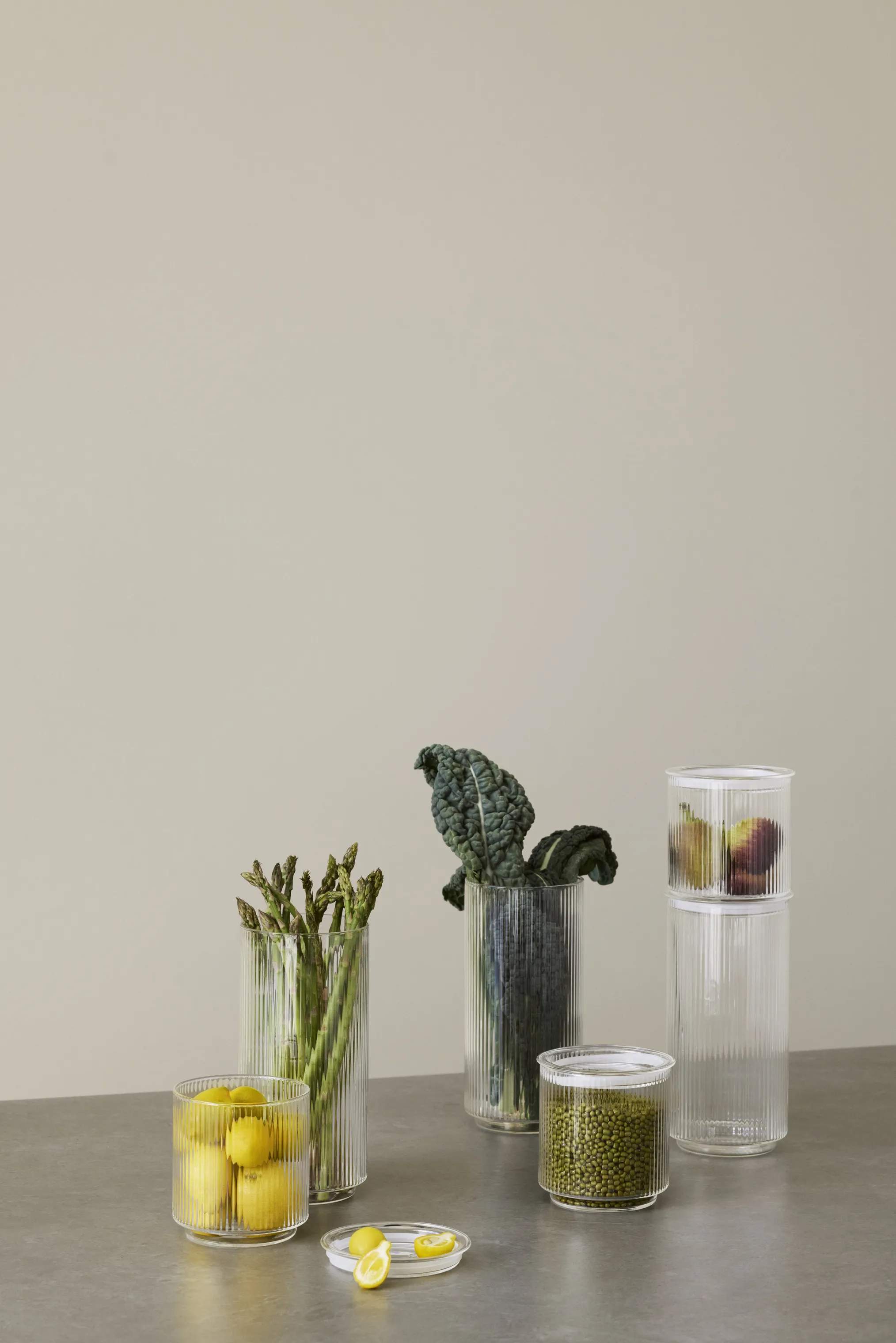 Stelton Krukker med låg Pilastro Opbevaringskrukke i 1.3 L, 2