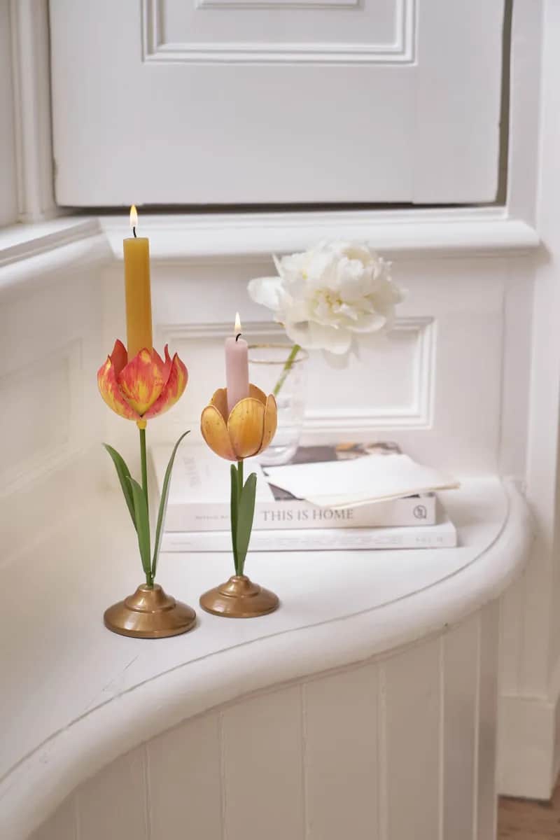 PIP Studio Kronelysestage Home Assessories Lysestage - 2 stk. i Gul, 2