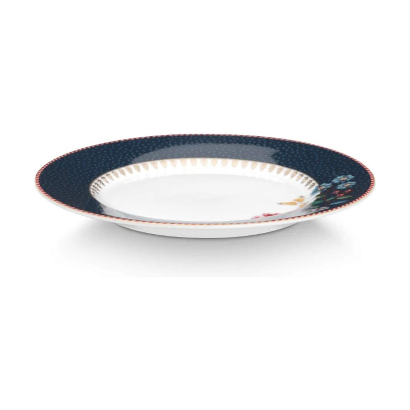 PIP Studio Frokosttallerkener Berry Blues Clover Tallerken i Blå, 17 cm, 3