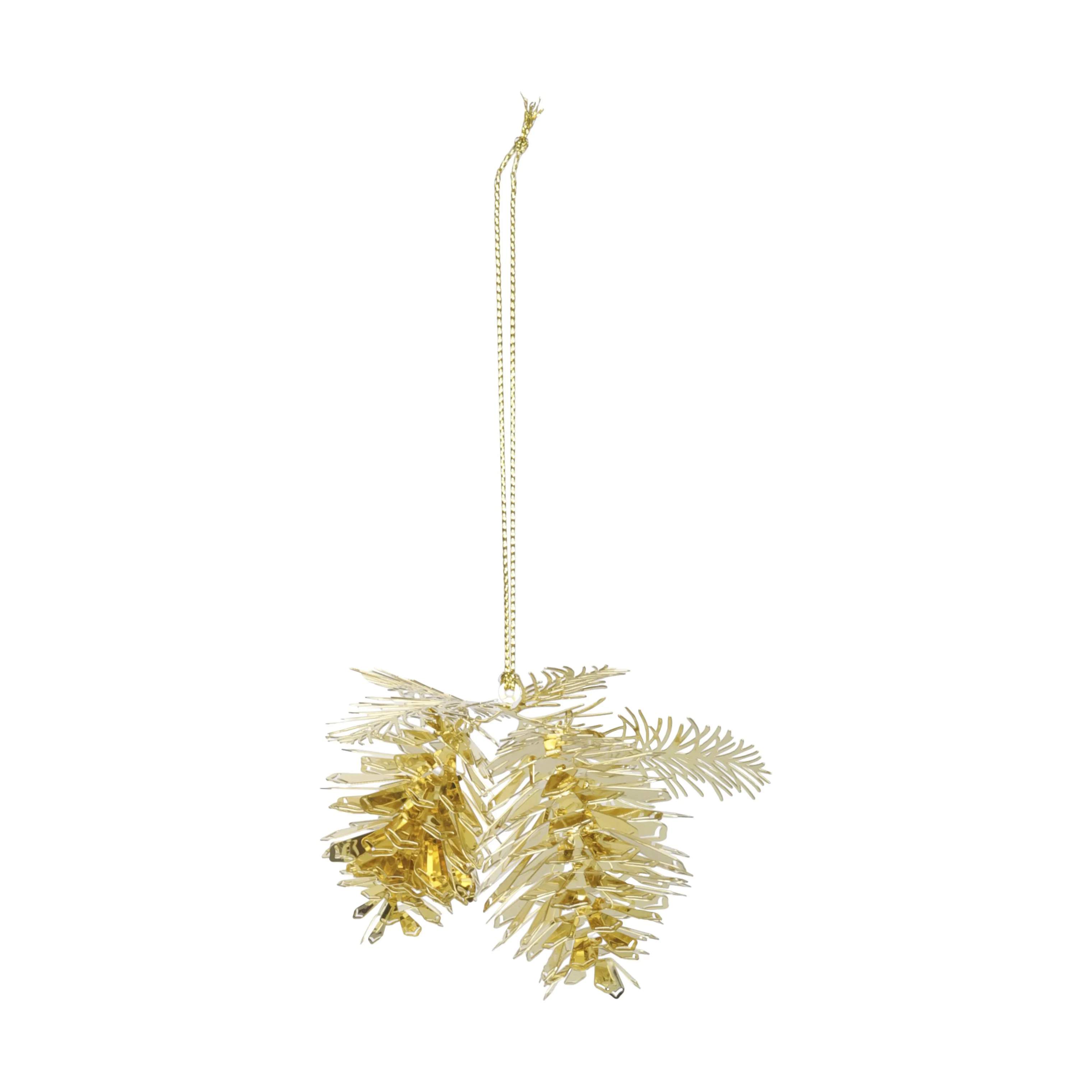 Juleophæng - Kogle, guld, large