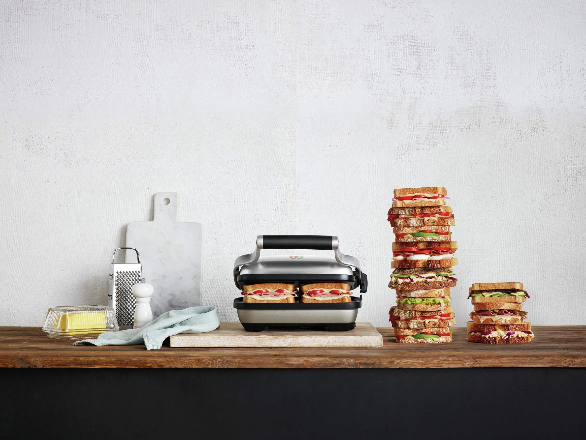 Sage Toastere Sandwichtoaster i Stål, 31 cm, 3