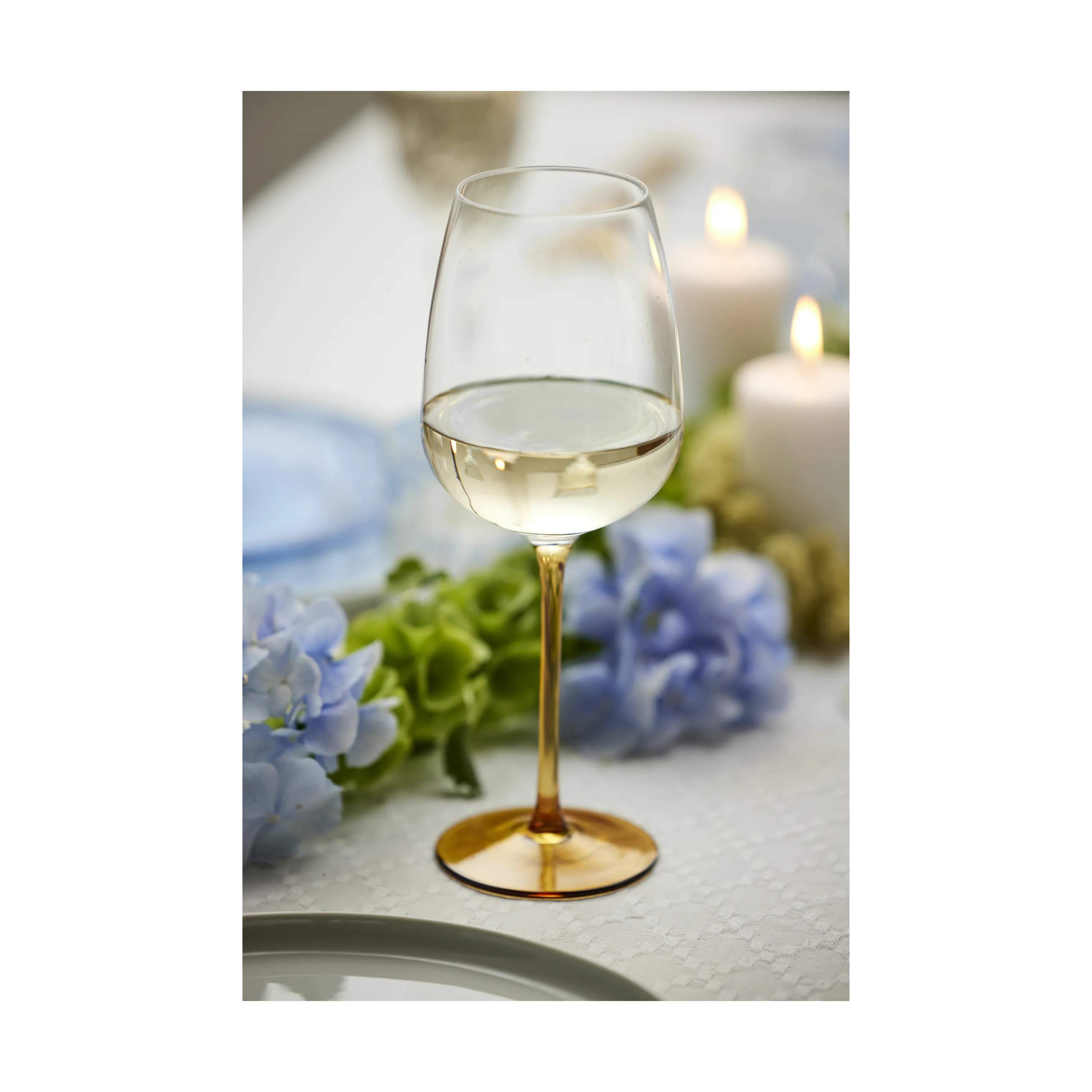 Lyngby Glas Hvidvinsglas Vienna Vinglas - 4 stk. i Amber, 4