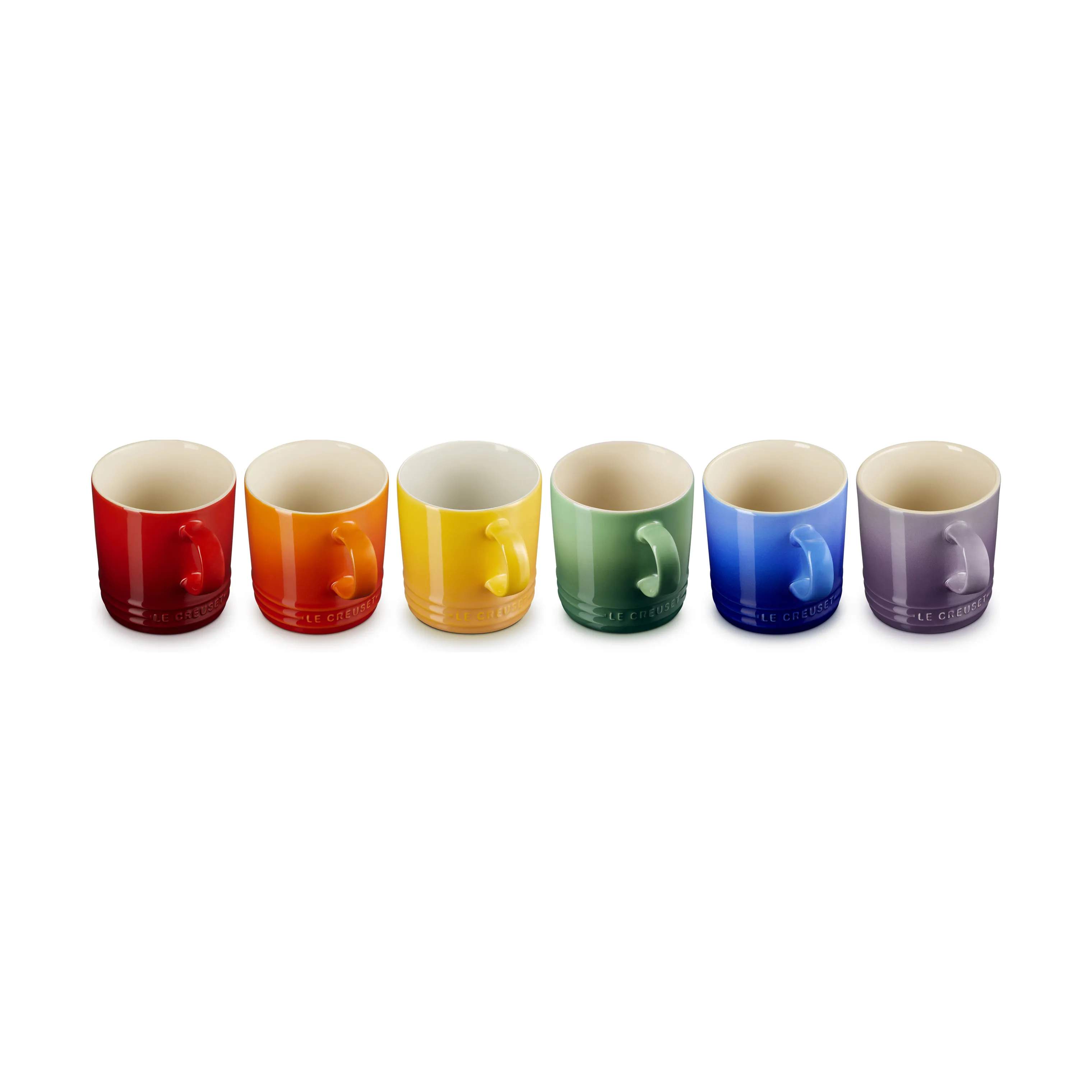 Le Creuset Krus og kopper med hank Rainbow Krus - 6 stk. i Rainbow, 7