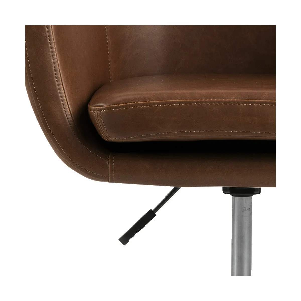 CASA Living Skrivebordsstole Nora Skrivebordsstol i cognac/sort, 2