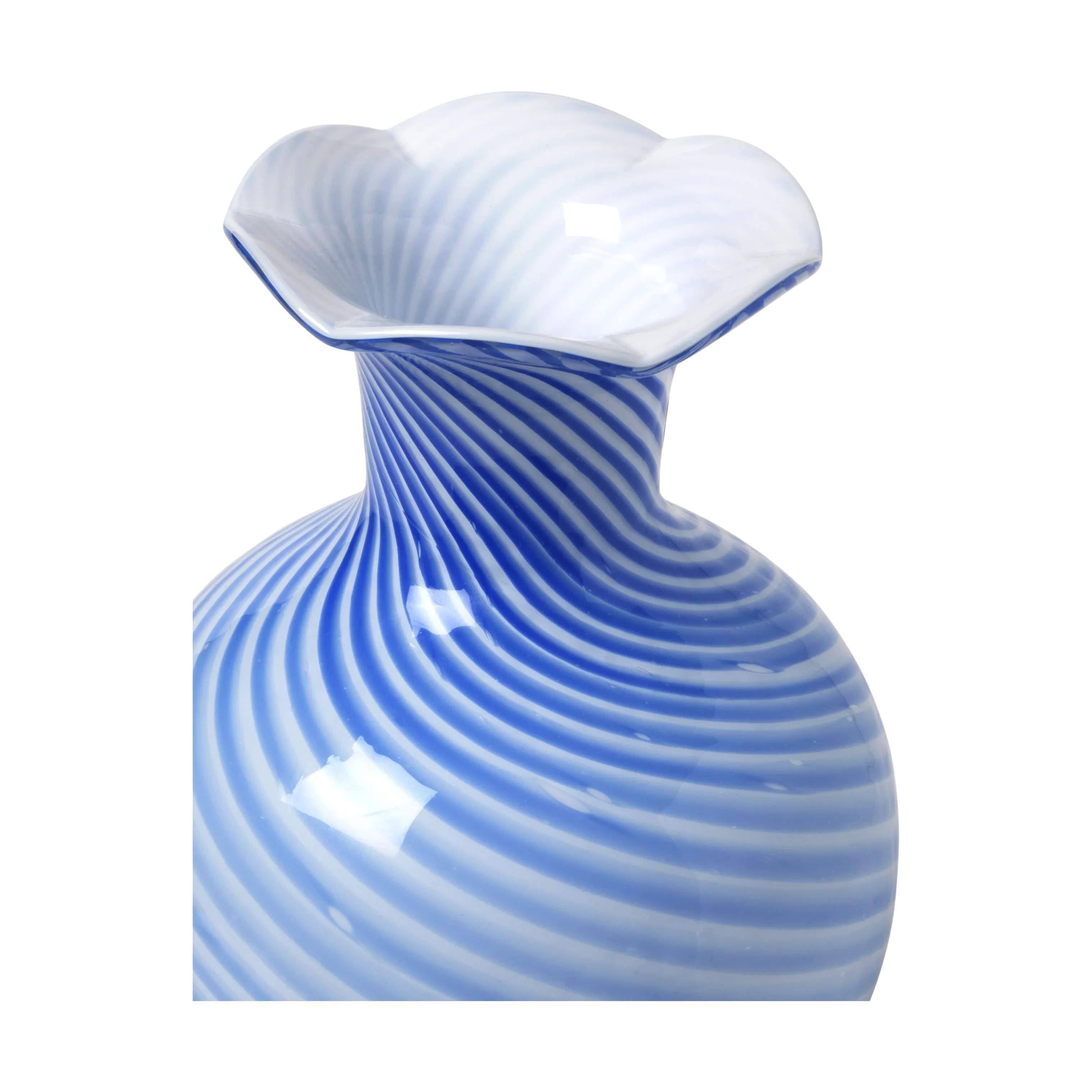 Broste Copenhagen Vaser Mella Vase i Intense Blue, 3