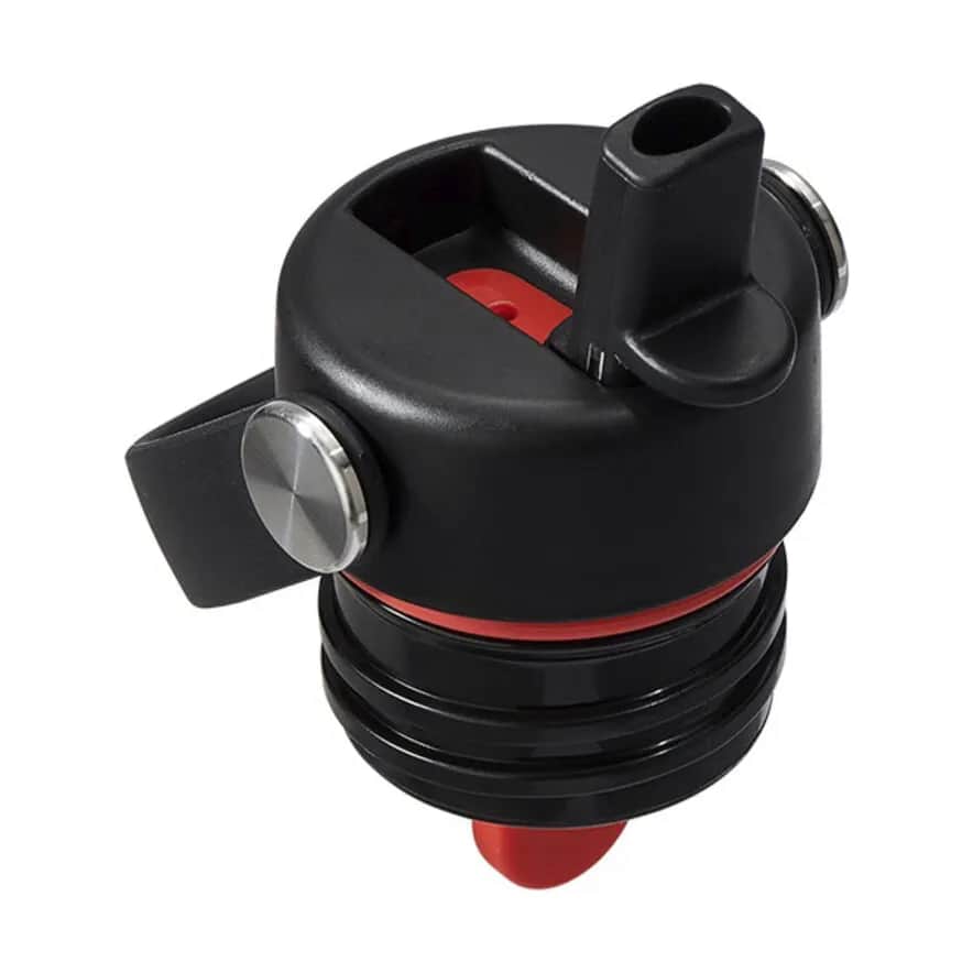 Hydro Flask To go kopper Standard Mouth Flex Straw Låg i Sort/rød/hvid, 4