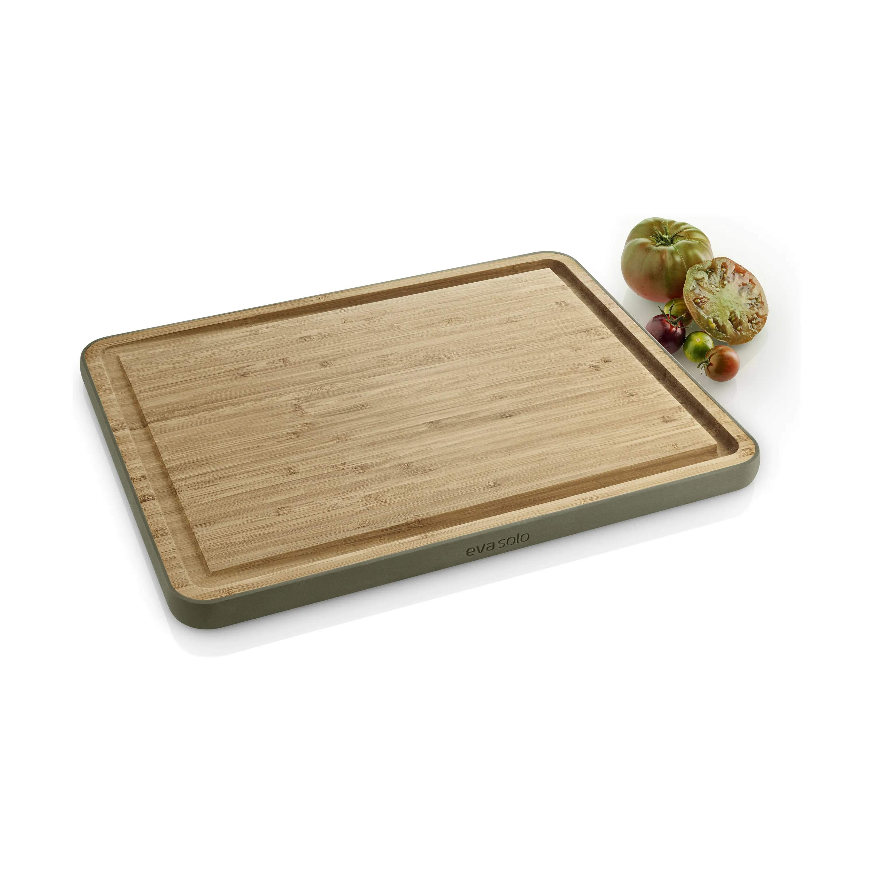Eva Solo Skærebrætter Green Tools Green Tool Bambusskærebræt m. saftrille i Natur/grøn, 2 cm, 3