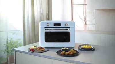 Smeg Miniovne 50's Style Kombiovn COF01PBEU i Pastel Blå, 2