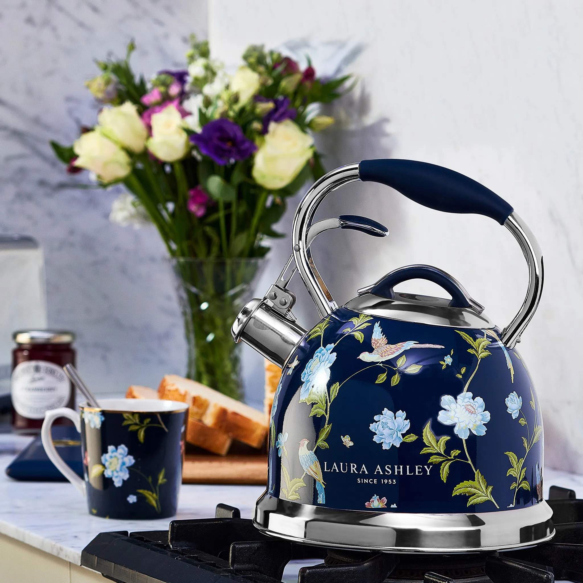 Laura Ashley Kedler Kedel i Elveden Navy, 2