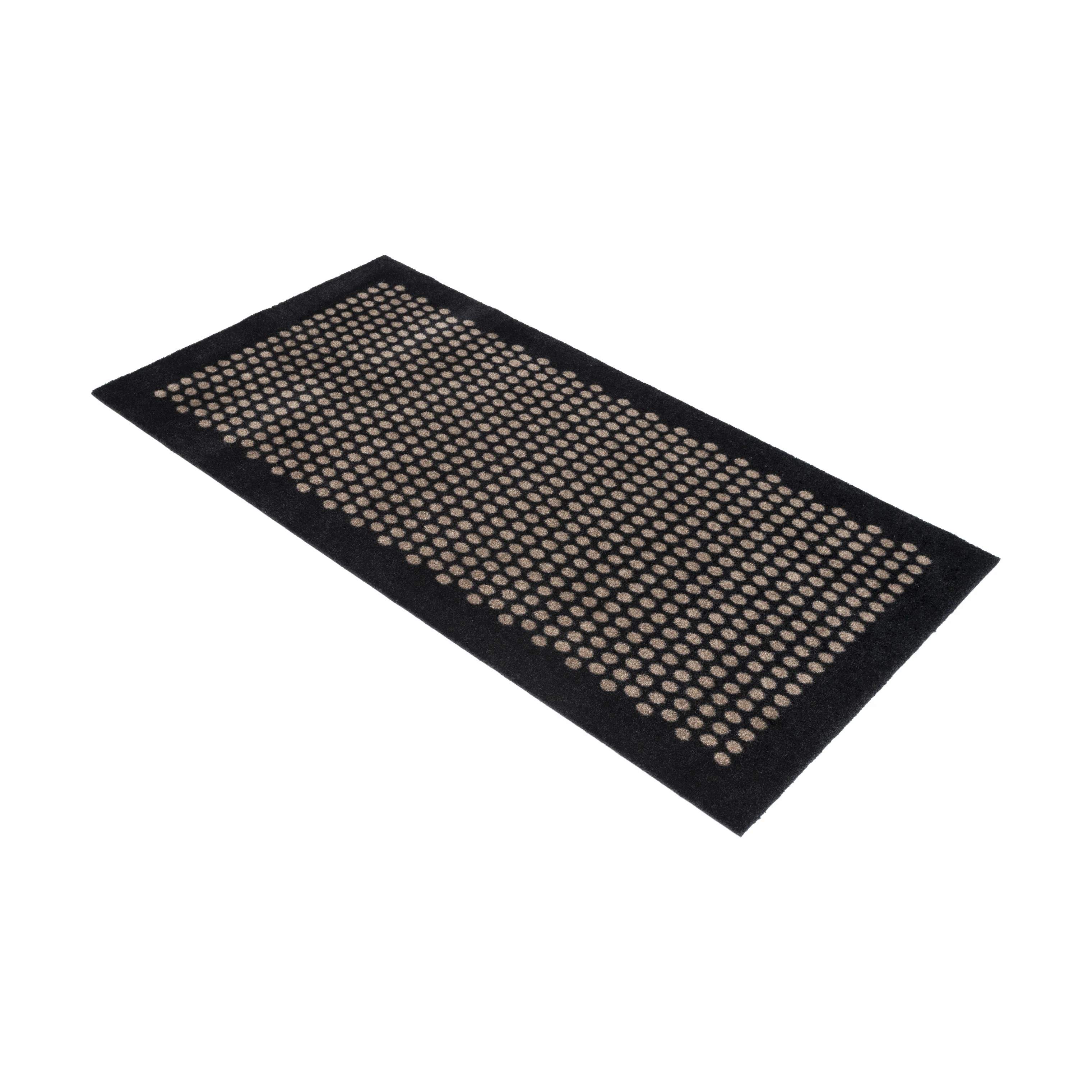 Tica Copenhagen Gulvtæpper Dot Gulvtæppe i Sort/sand, B67 x L120 cm, 4