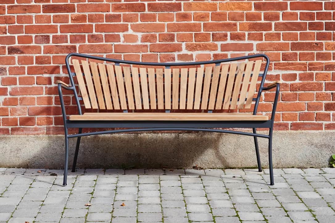 Mandalay Havebænke Marguerit Havebænk i Antracit, 143 cm, 3