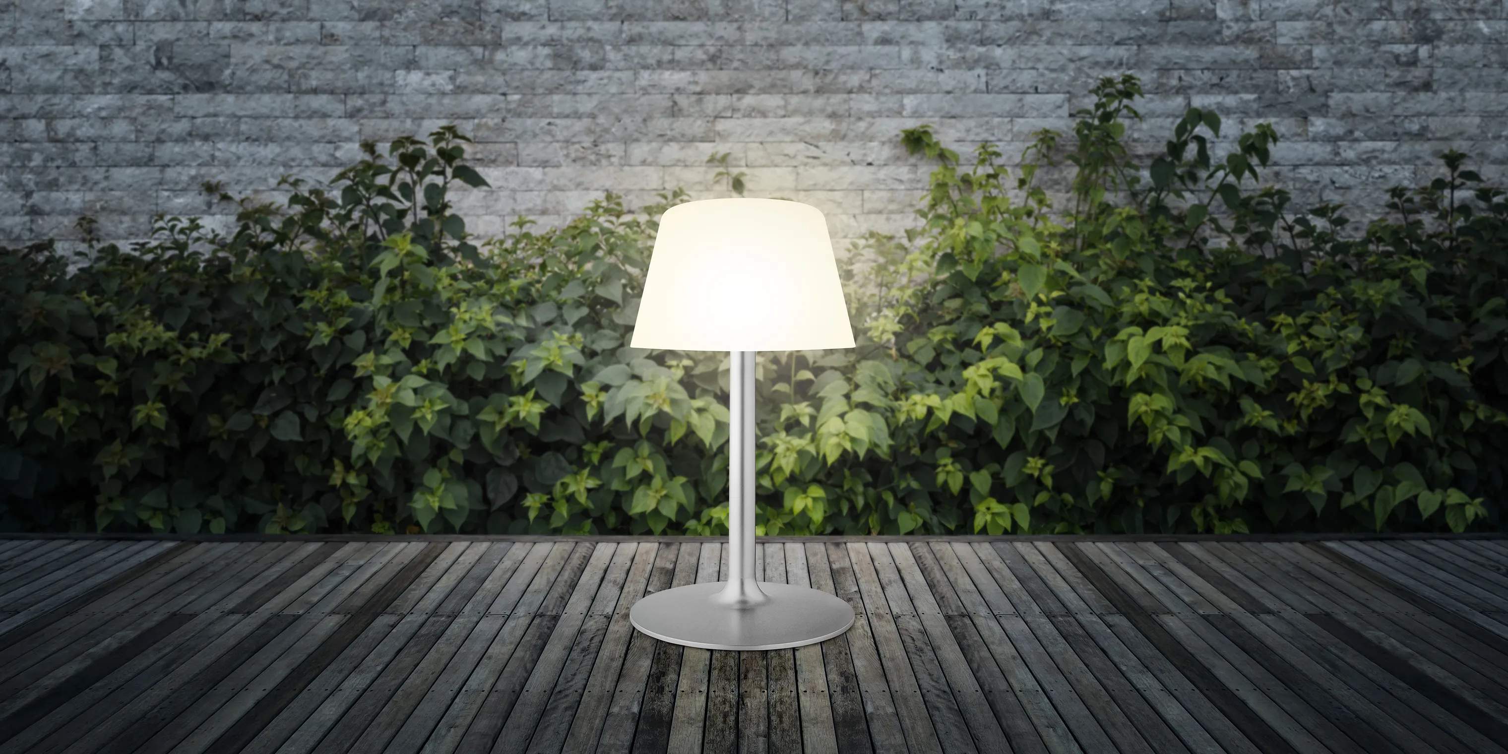 Eva Solo LED-lamper SunLight Lounge Solcellelampe i Hvid, 50,5 cm, 2