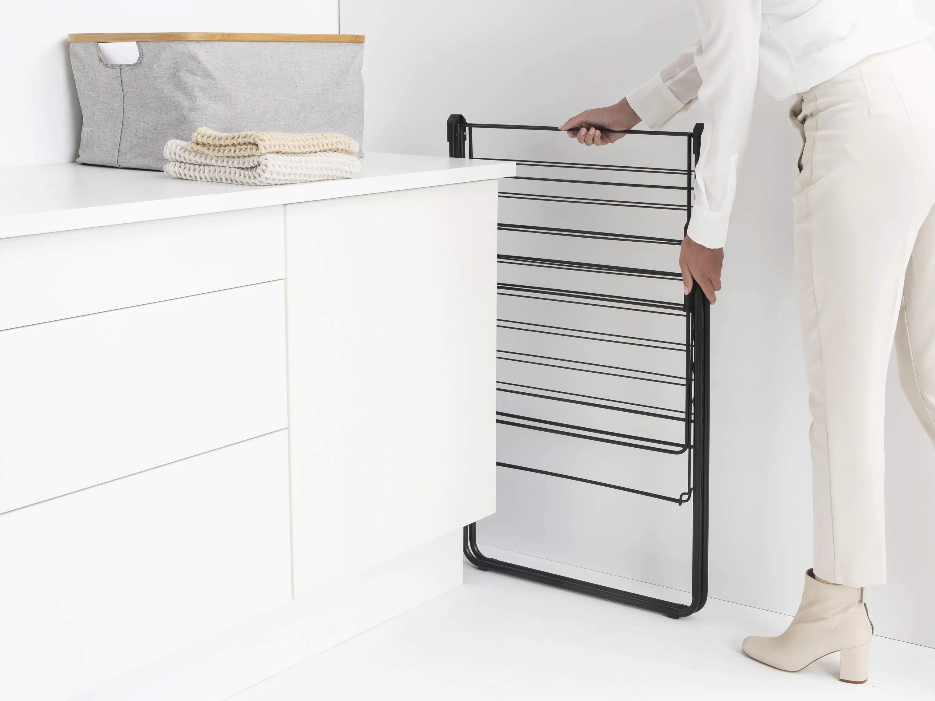 Brabantia Tørrestativer Hang Up Tørrestativ i Mat sort, 20 meter, 2