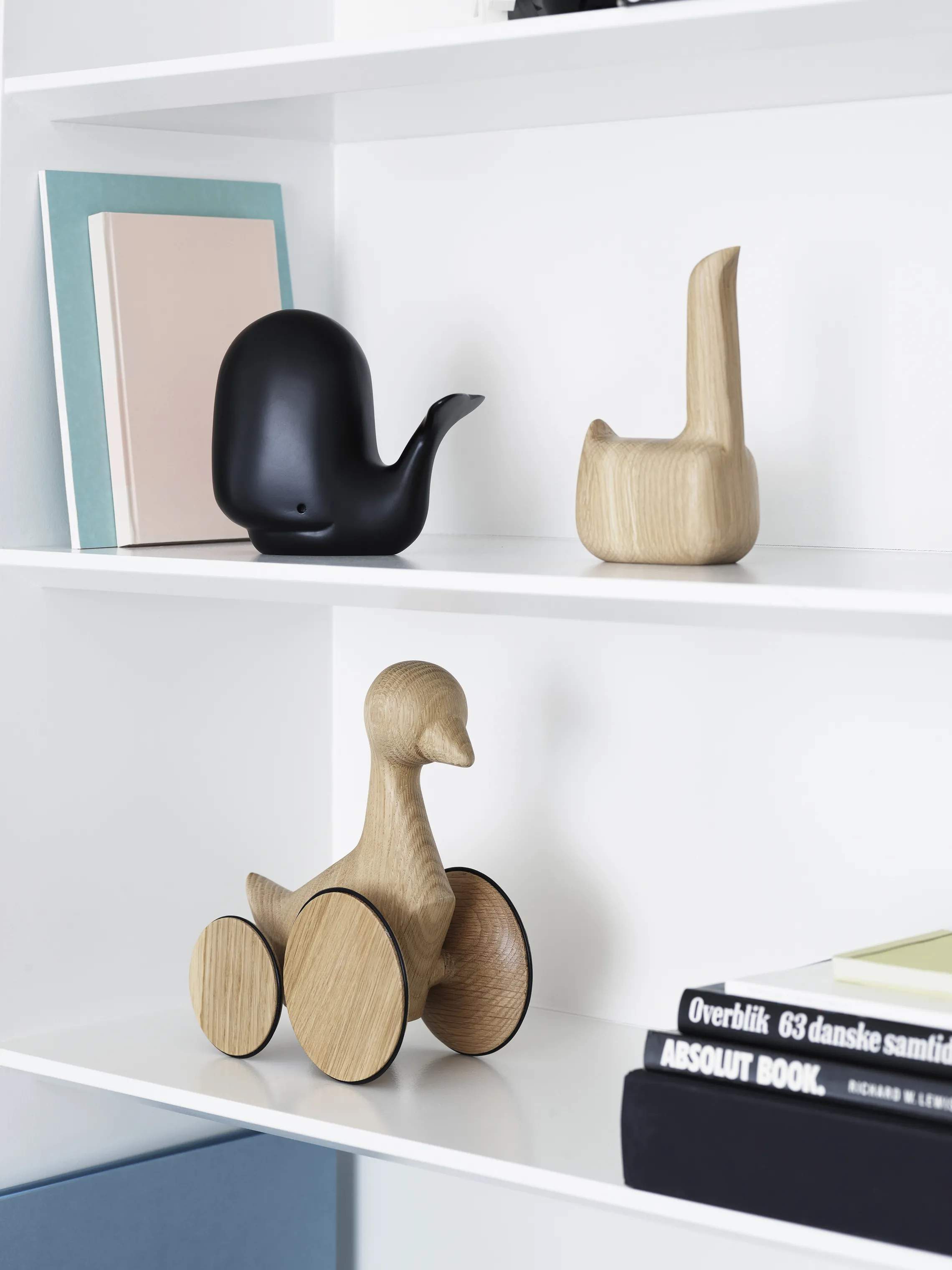 Normann Copenhagen Dyrefigurer Happy Whale i Sort, 2