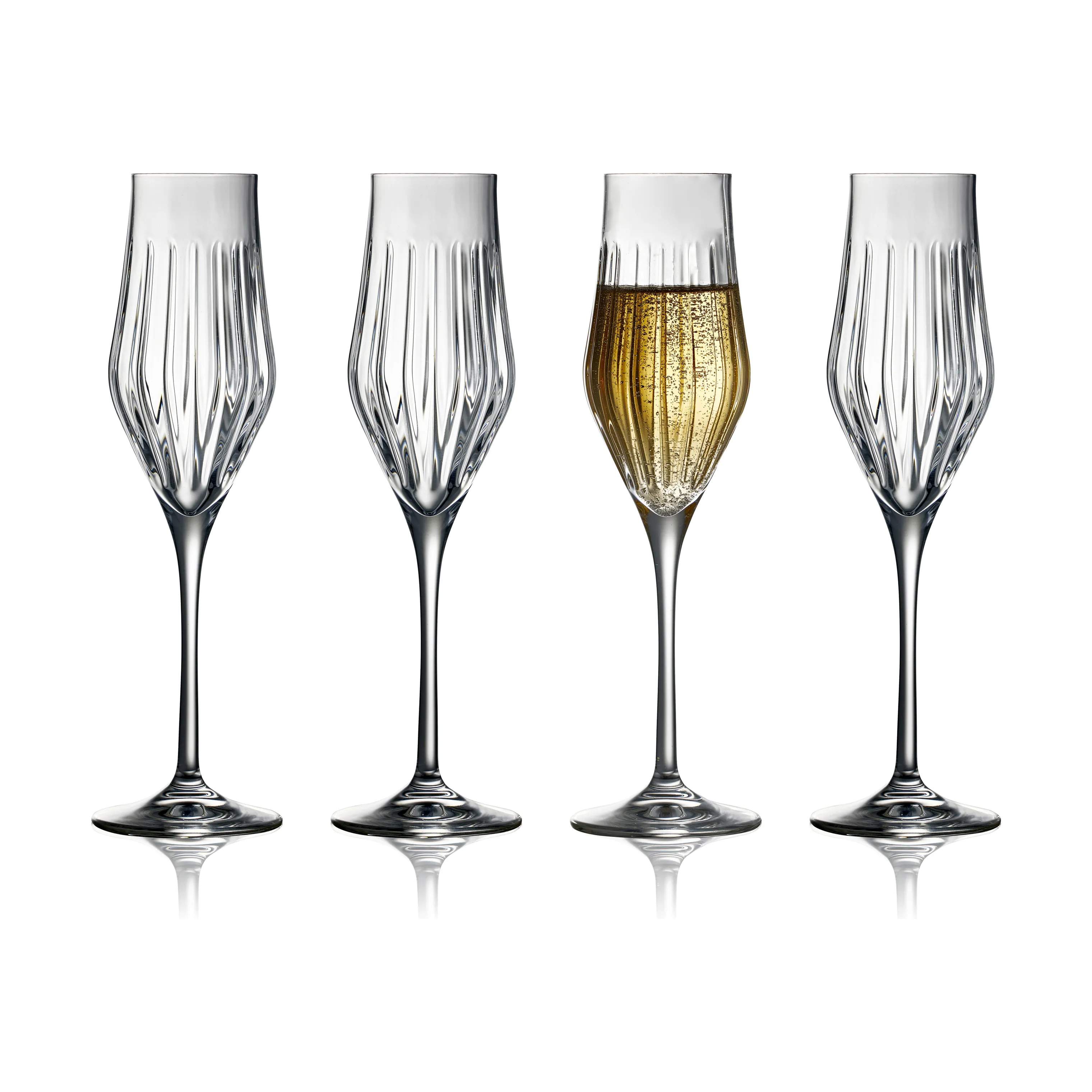 Ane Champagneglas - 4 stk., klar, large